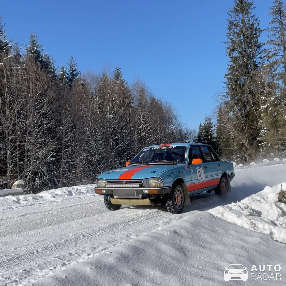 Peugeot 505 Rally spotted in Comandau, România