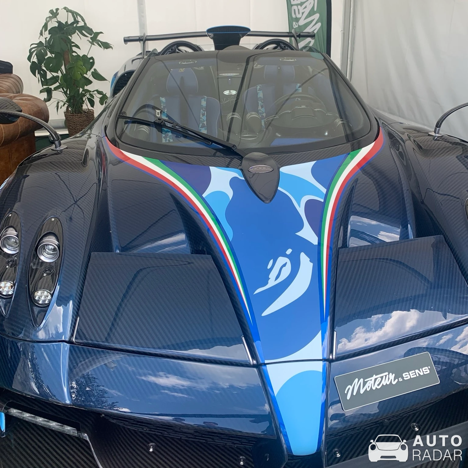Pagani Huayra Roadster Tricolore spotted in Le Vigeant