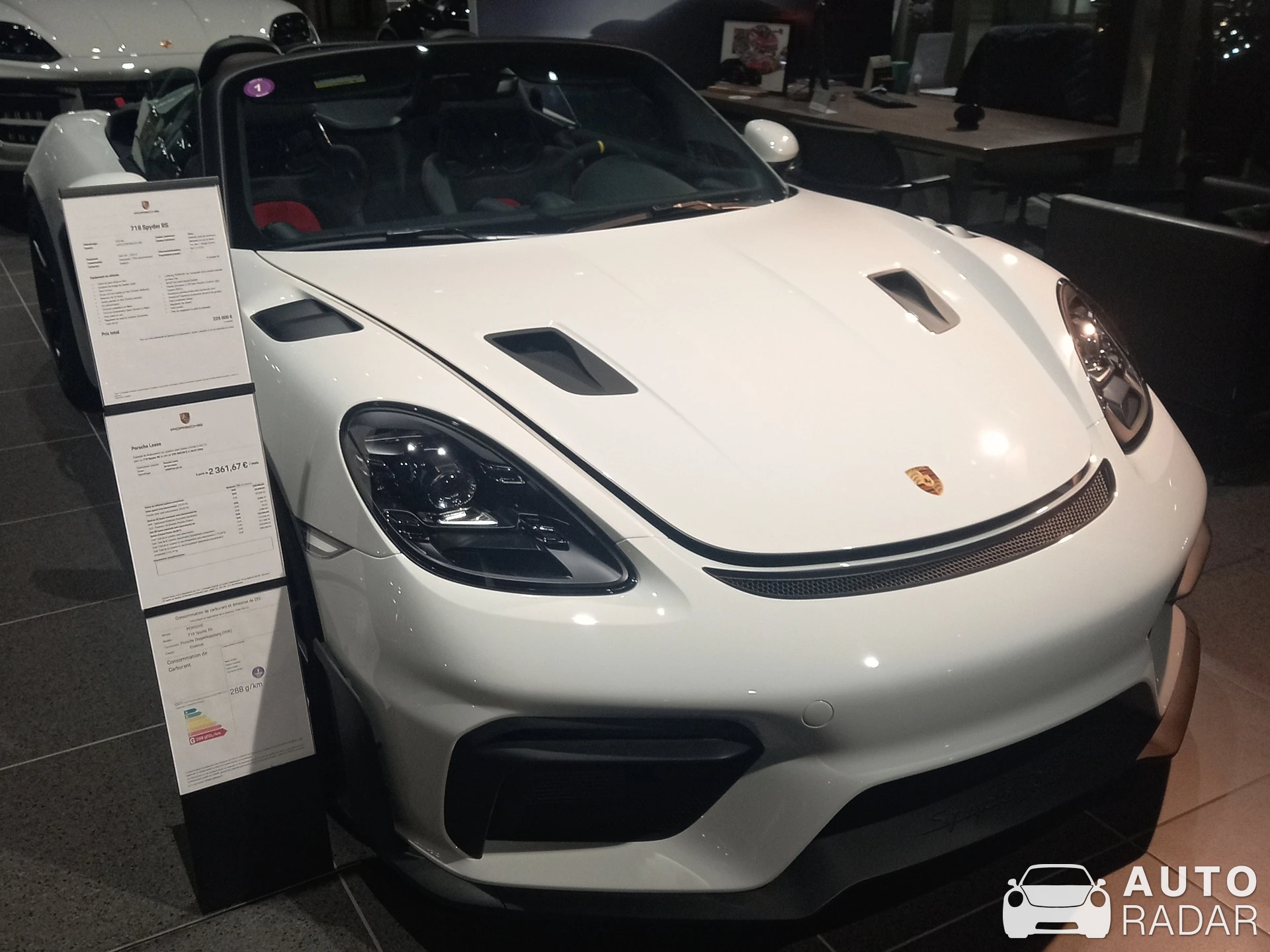 Porsche 718 Spyder RS spotted in Epagny Metz-Tessy, France