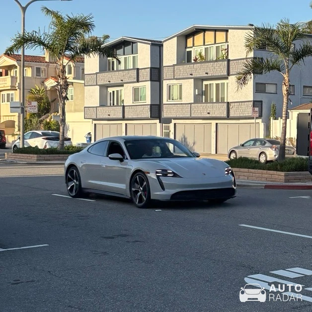 Porsche Taycan Turbo S spotted in Hermosa Beach, United States