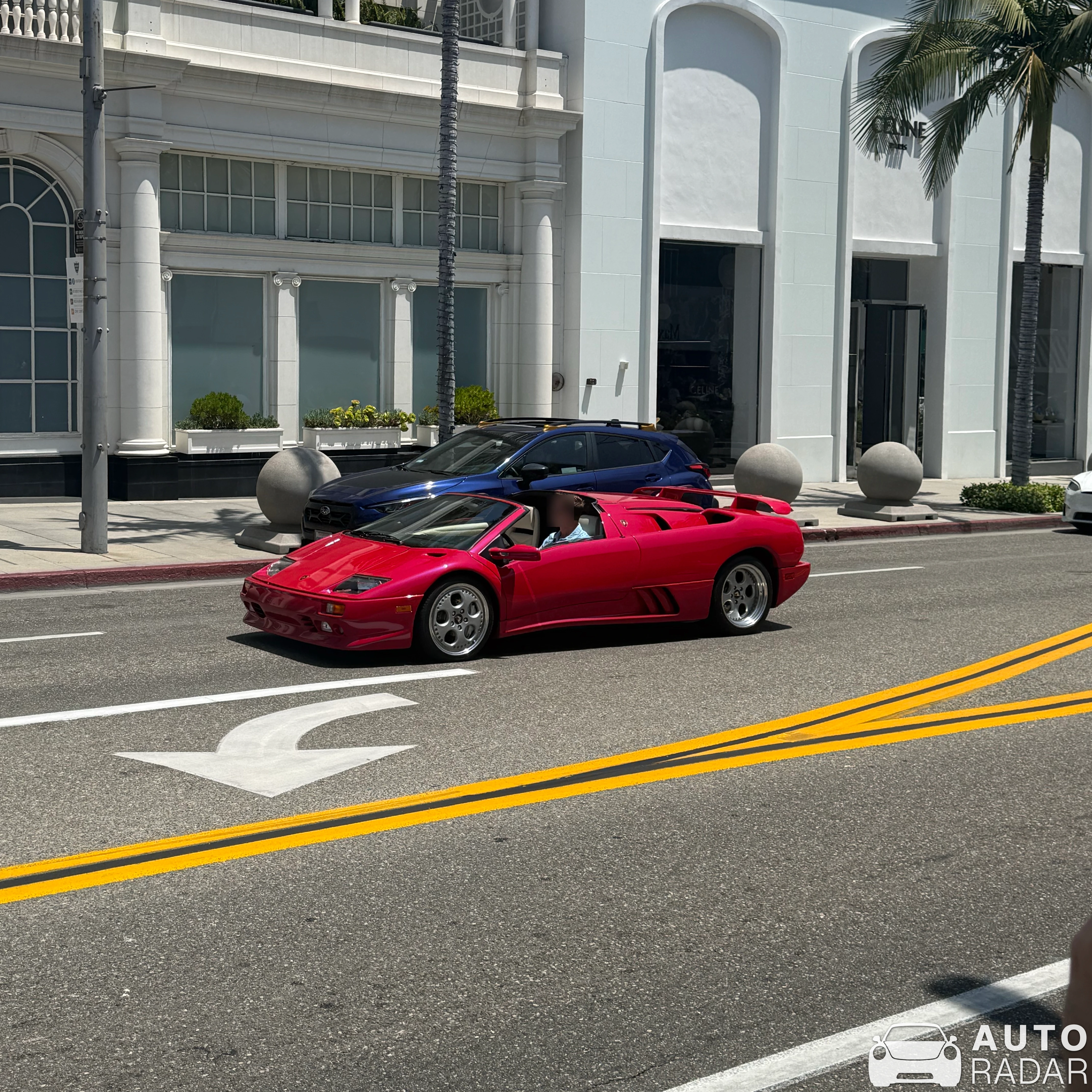 Lamborghini Diablo VT Roadster spotted in Beverly Hills