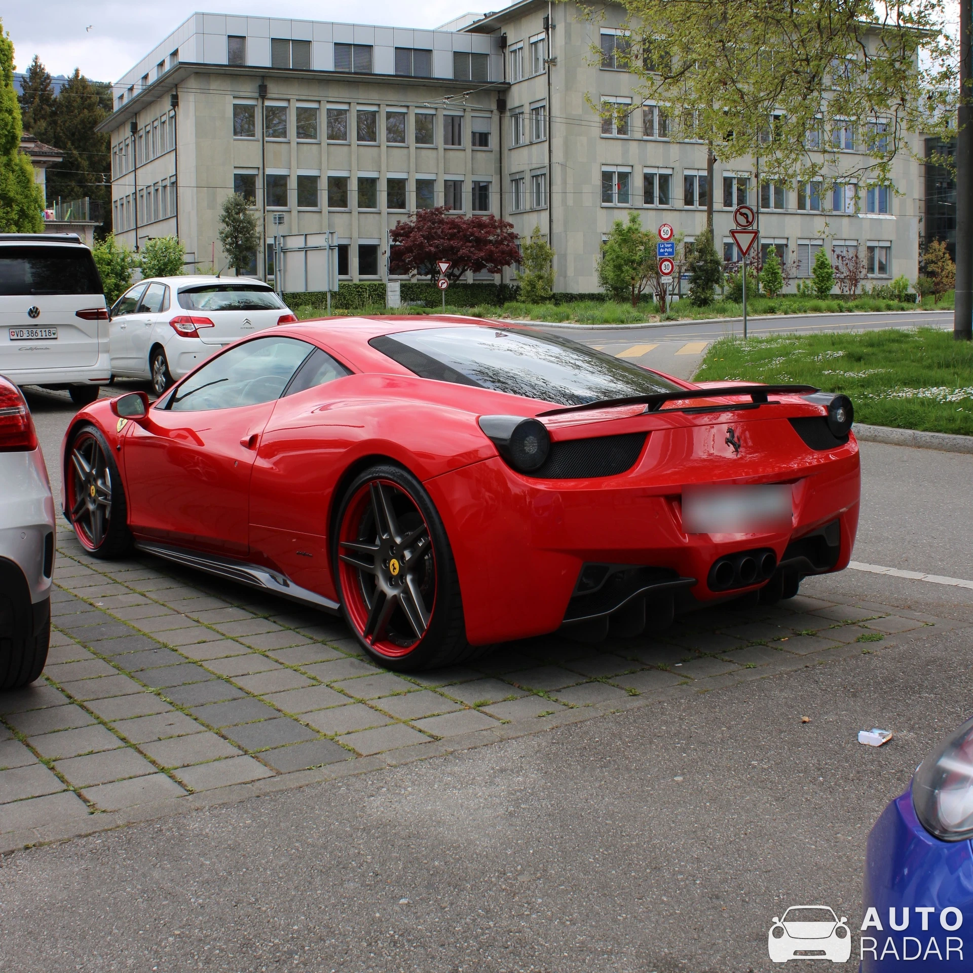 Ferrari 458 Italia Novitec Rosso spotted in Vevey