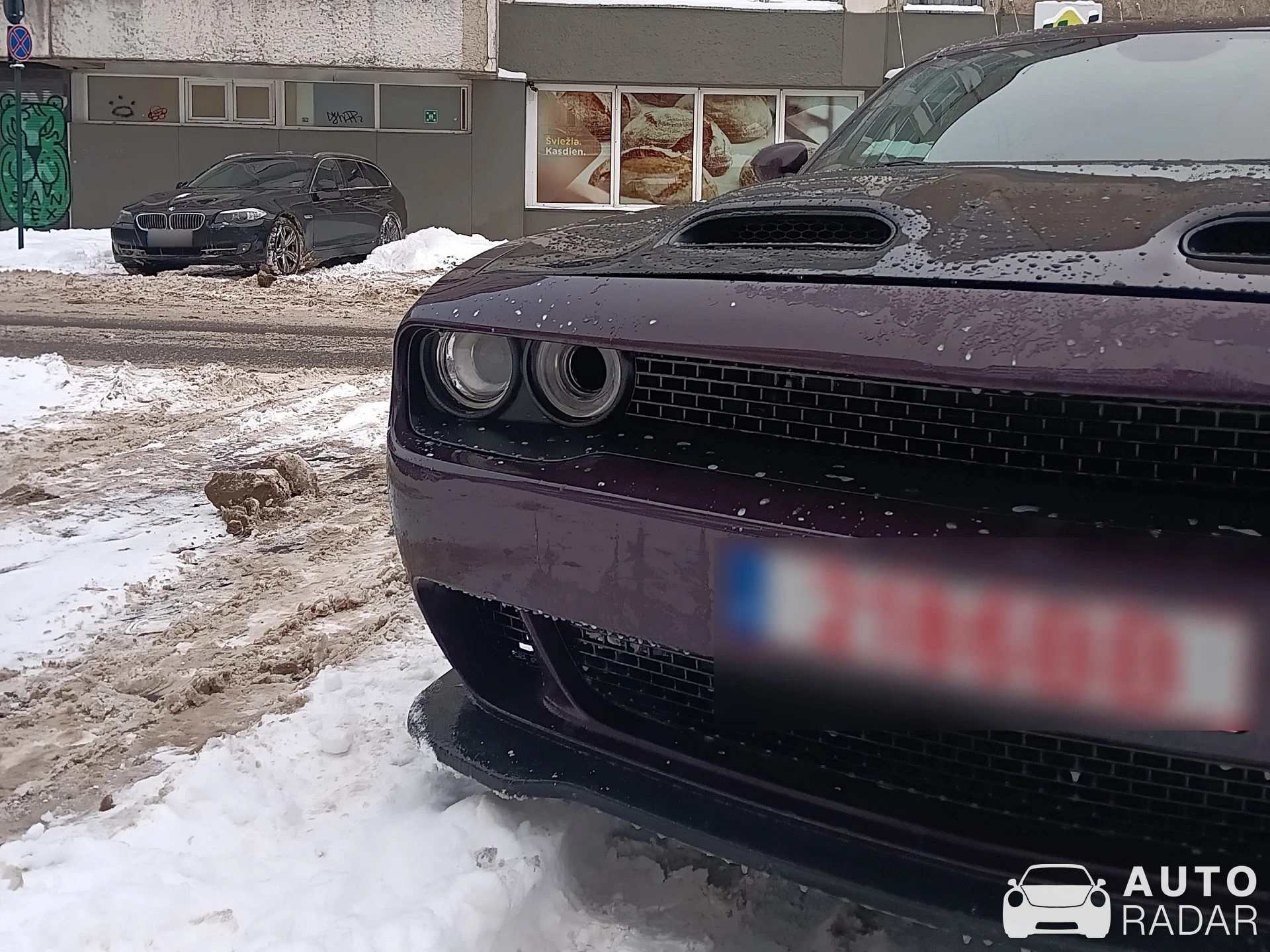 Dodge Challenger SRT Hellcat Redeye spotted in Vilnius