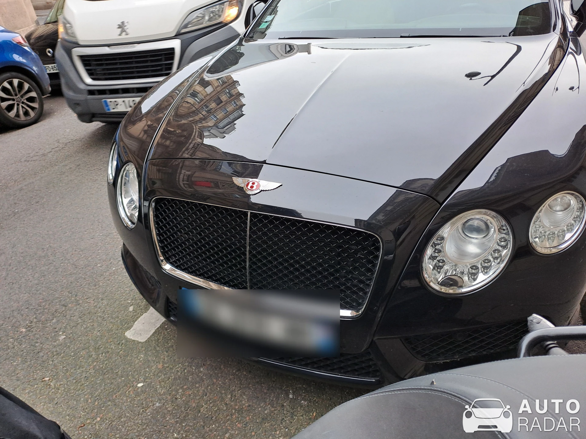 Bentley Continental GT spotted in Paris, France