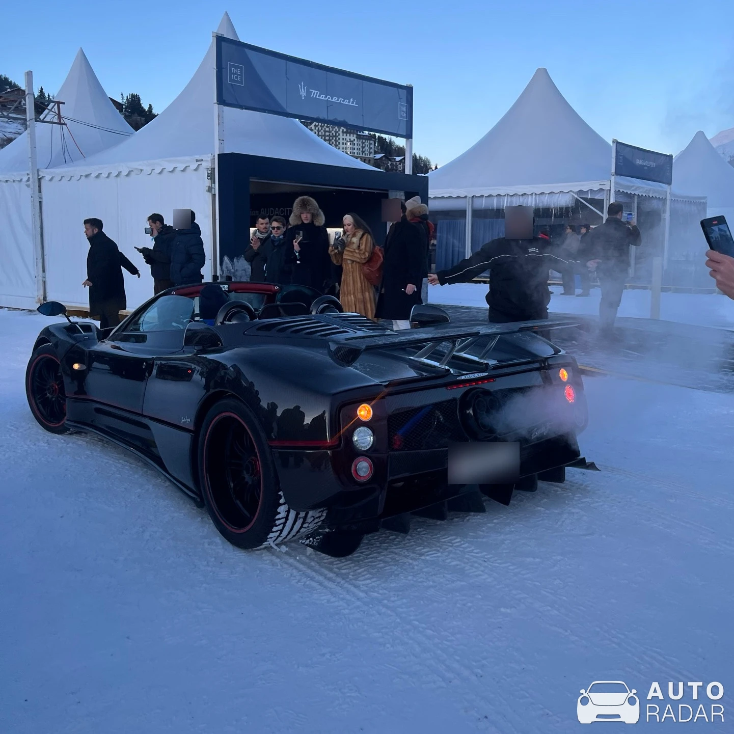 Pagani Zonda F Roadster Clubsport spotted in Sankt Moritz, Svizzera