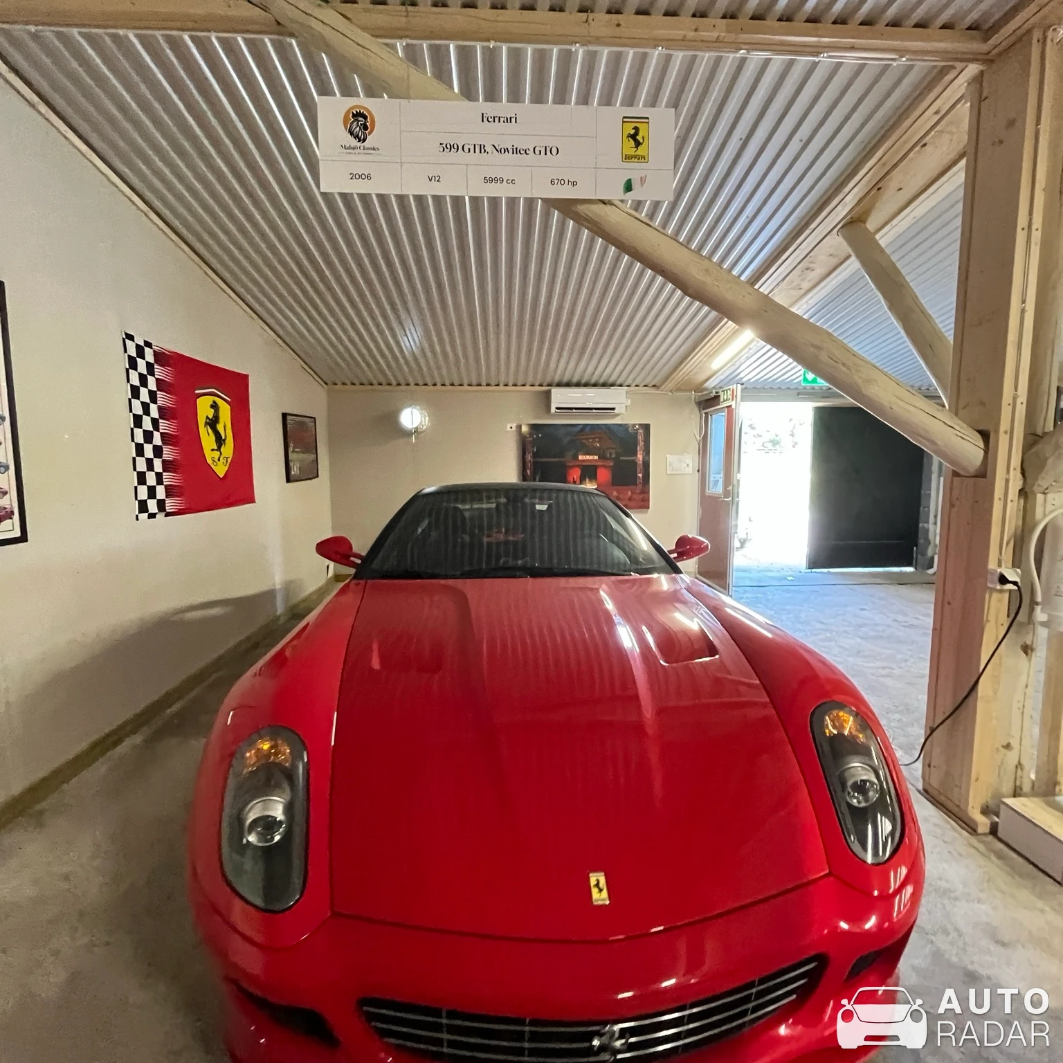 Ferrari 599 GTB Fiorano Novitec Rosso spotted in Grums