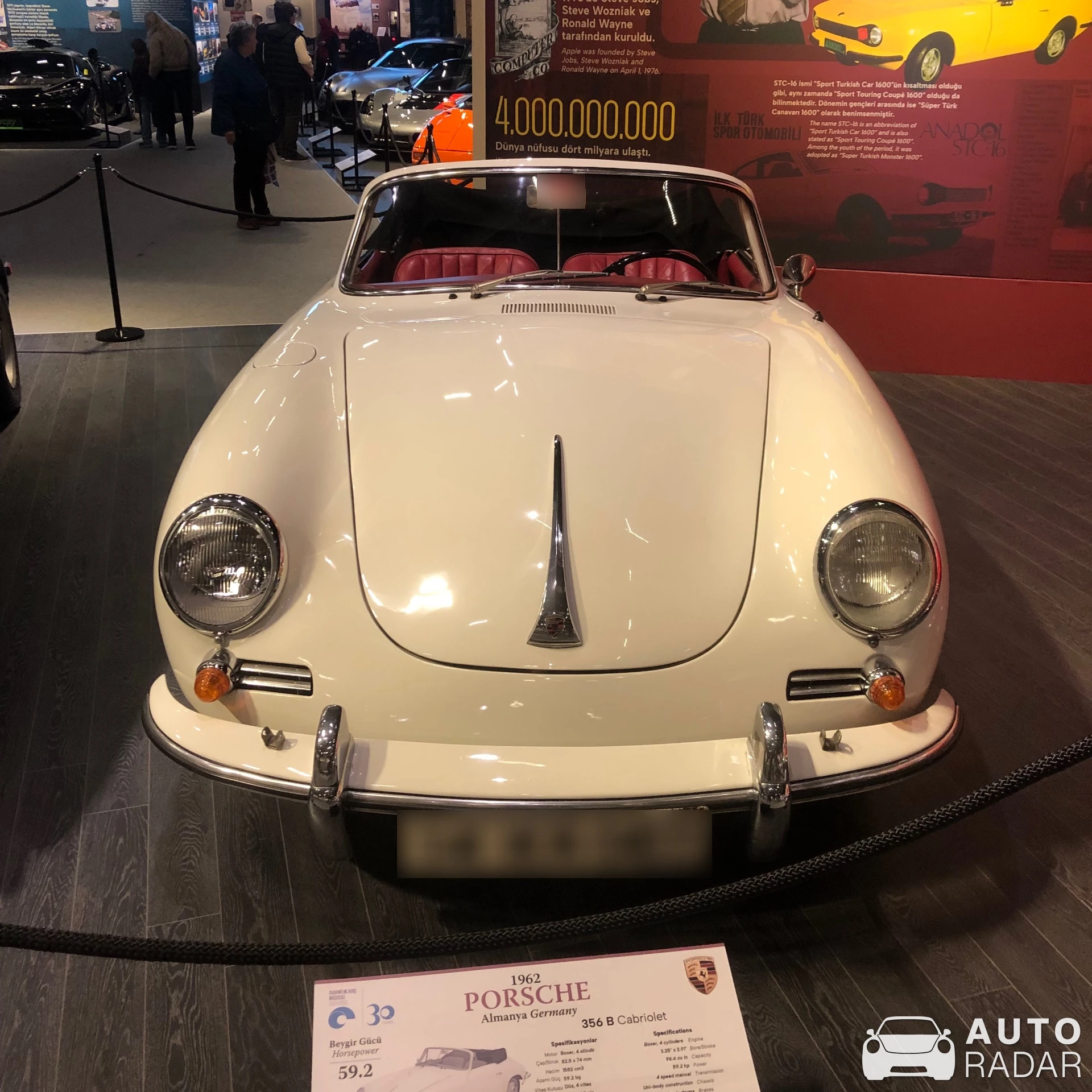 Porsche 356 B Cabriolet spotted in Beyoğlu, Türkiye