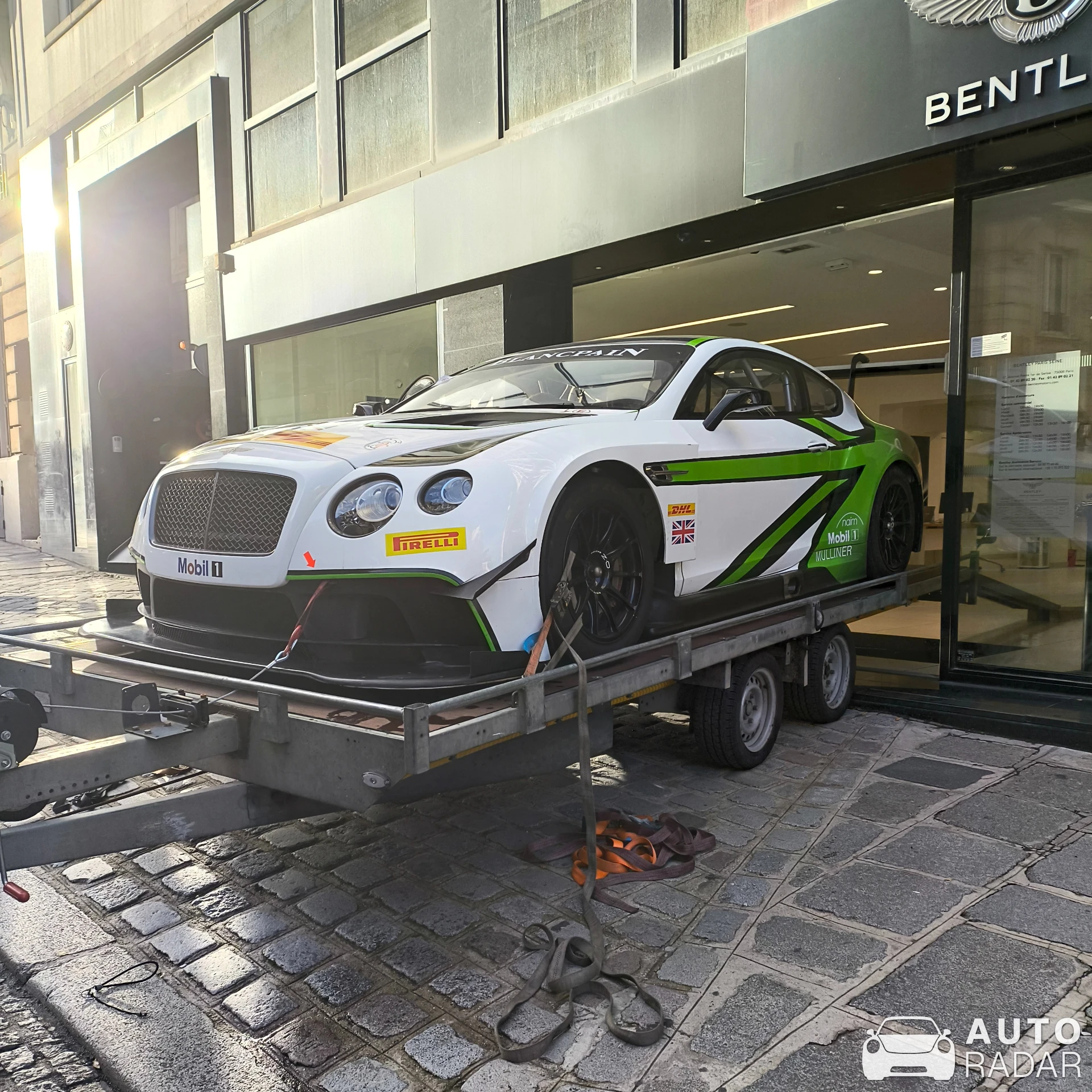 Bentley Continental GT3 spotted in Paris