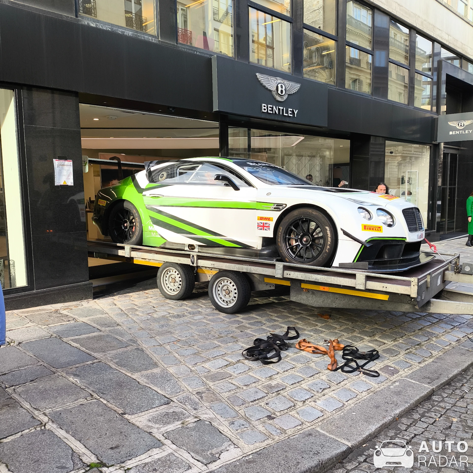 Bentley Continental GT3 spotted in Paris, France