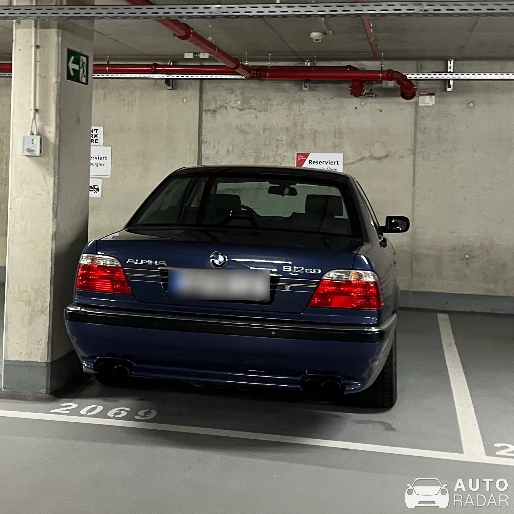 Alpina B12 6.0 E38 spotted in Nürburg