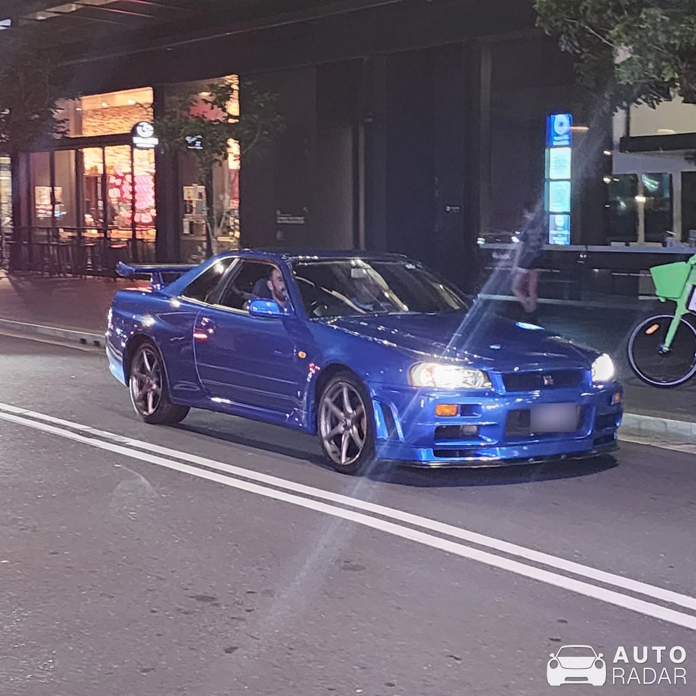 Nissan Skyline R34 GT-R spotted in Barangaroo, Australia