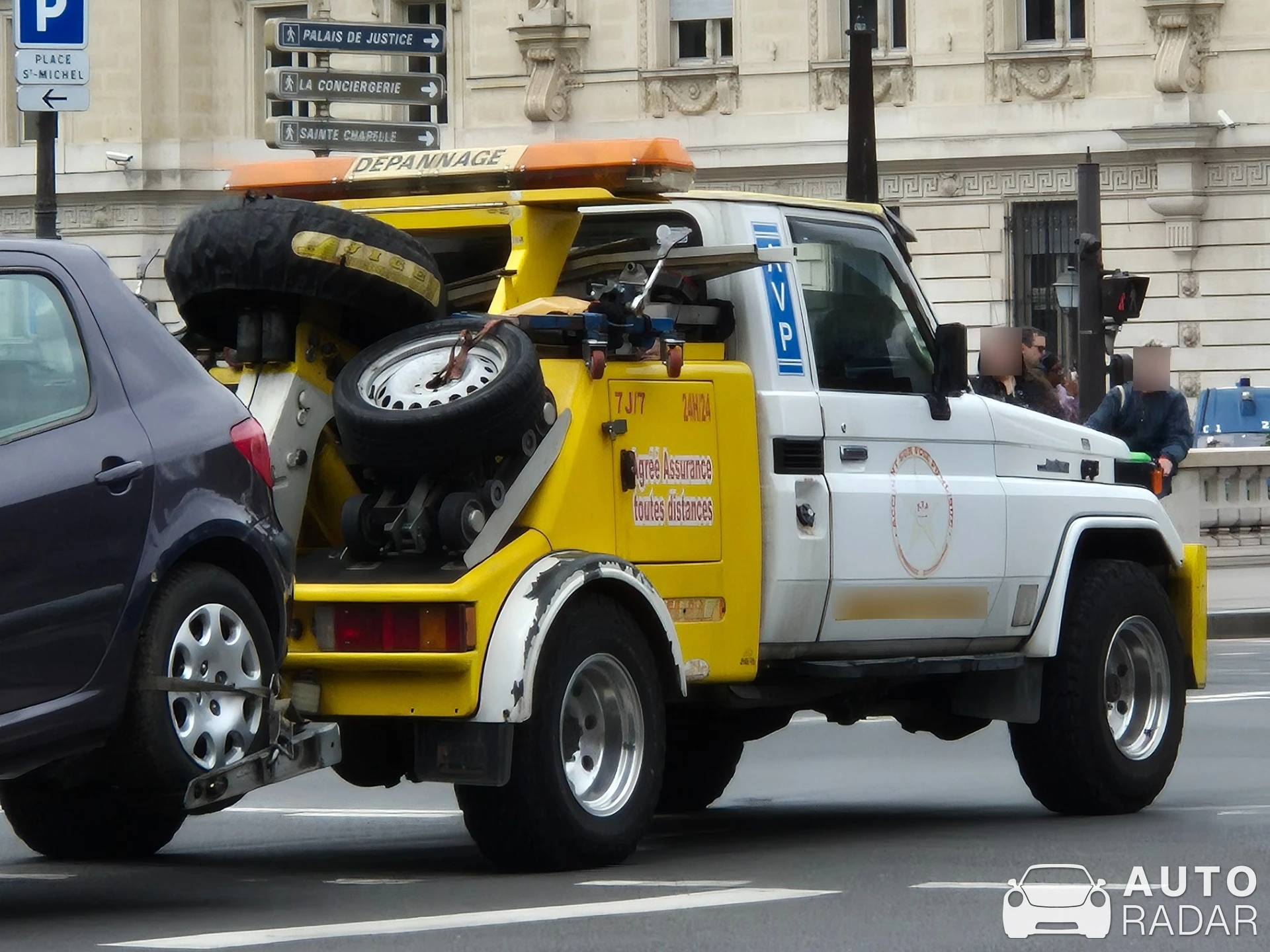 Toyota Land Cruiser 70 spotted in Paris