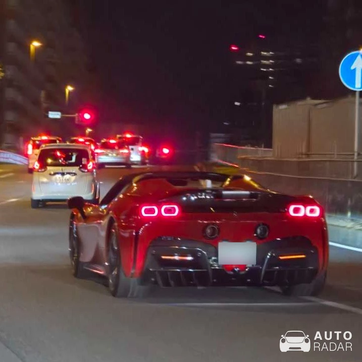 Ferrari SF90 Spider Assetto Fiorano spotted in Shinjuku City, Japan