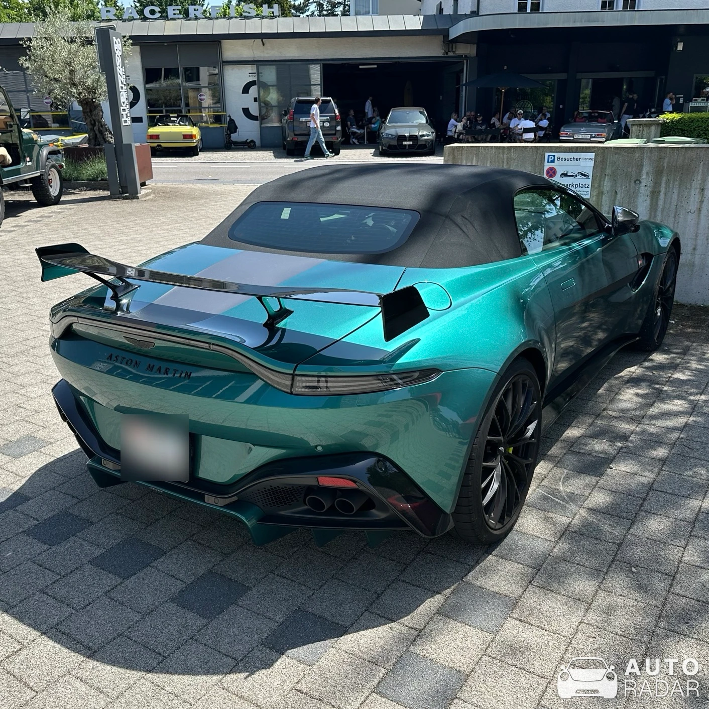 Aston Martin V8 Vantage Formula 1 Edition Roadster spotted in Rapperswil-Jona