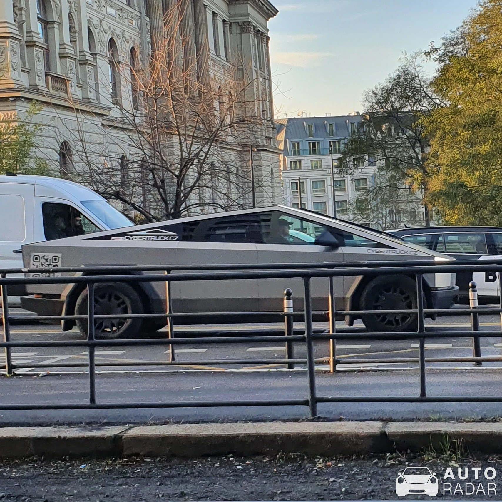 Tesla Cybertruck spotted in Praha 2, Czechia
