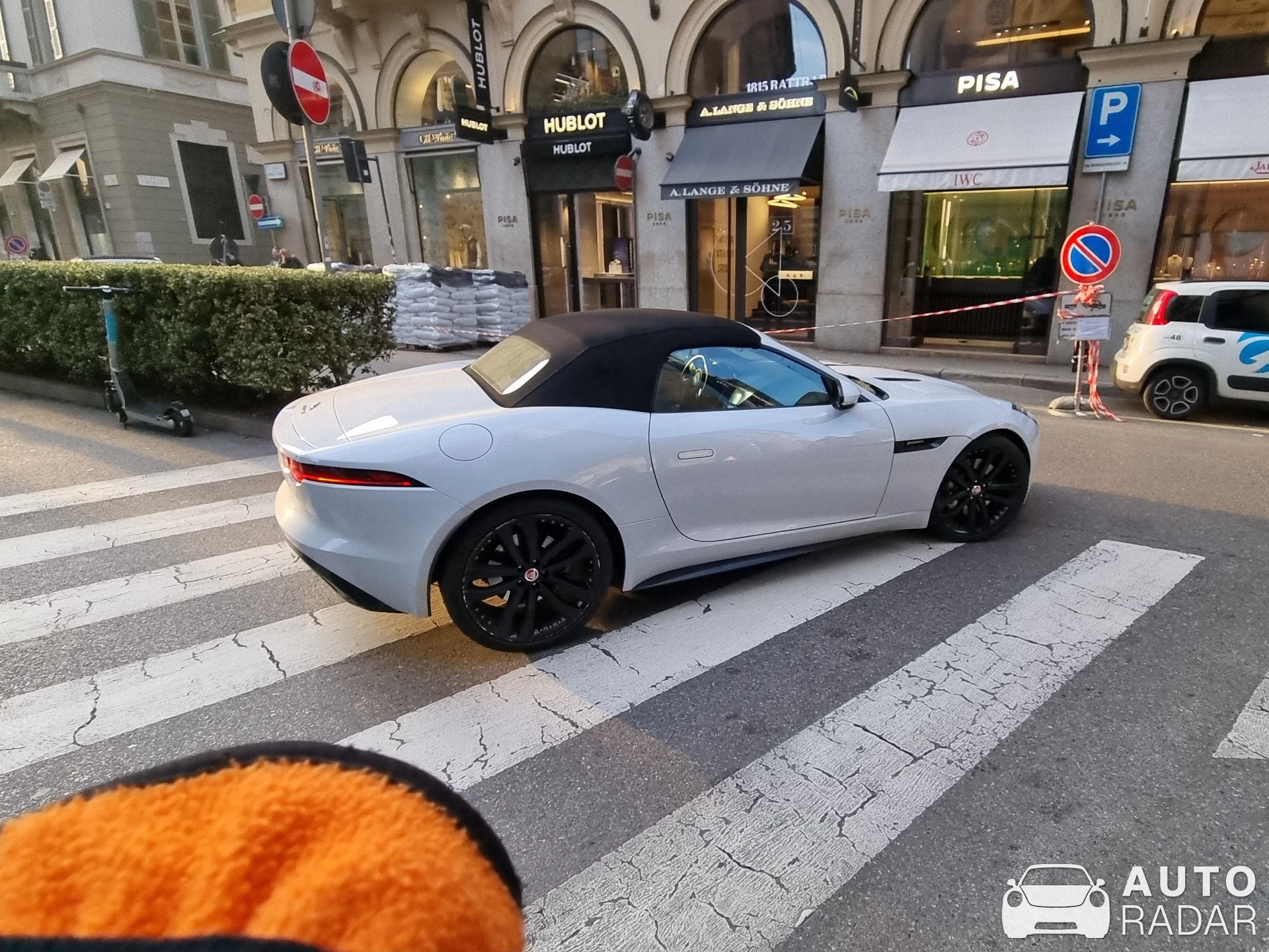 Jaguar F-Type S Convertible spotted in Milano, Italy