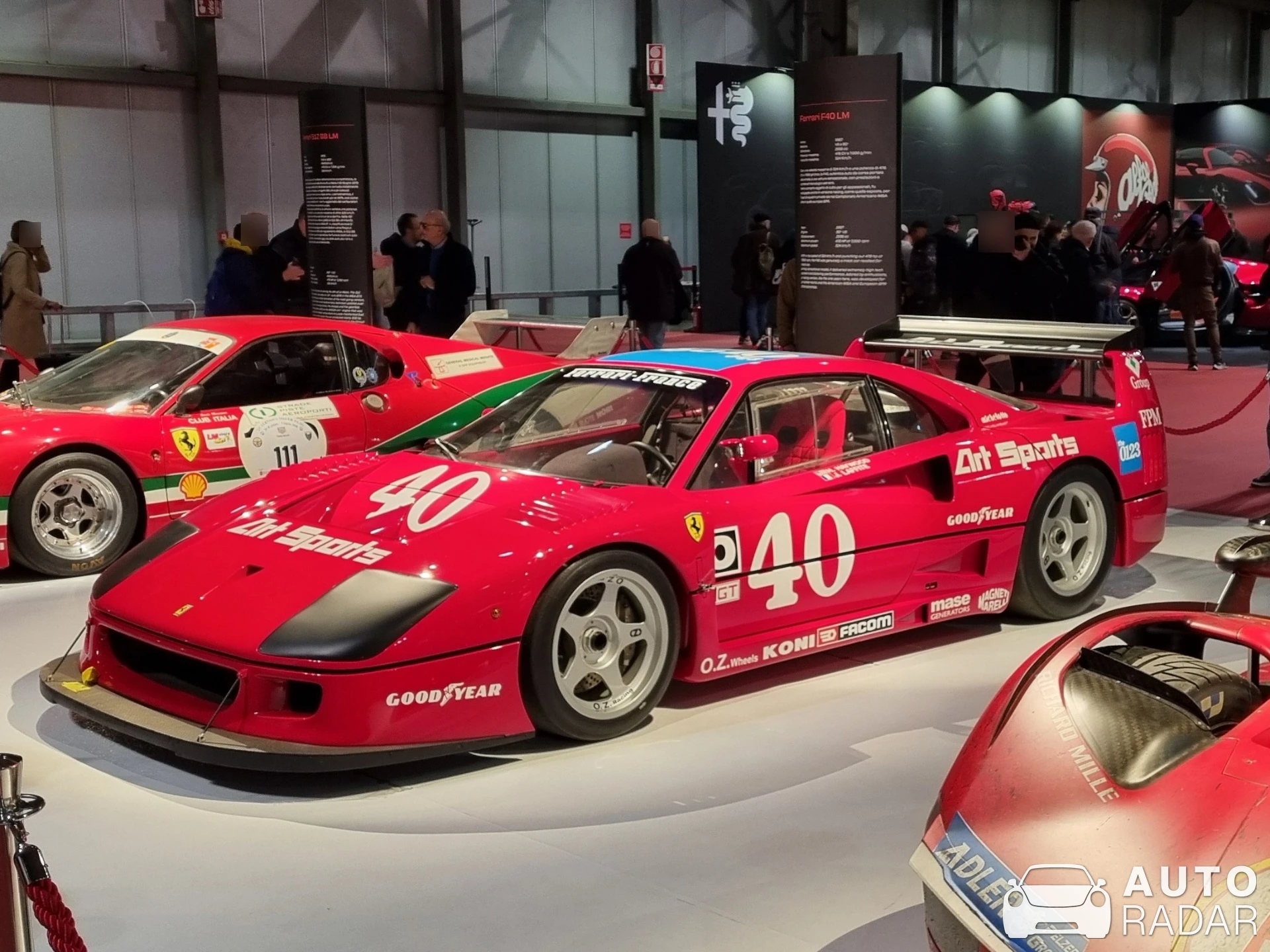 Ferrari F40 LM Michelotto spotted in Rho, Italia