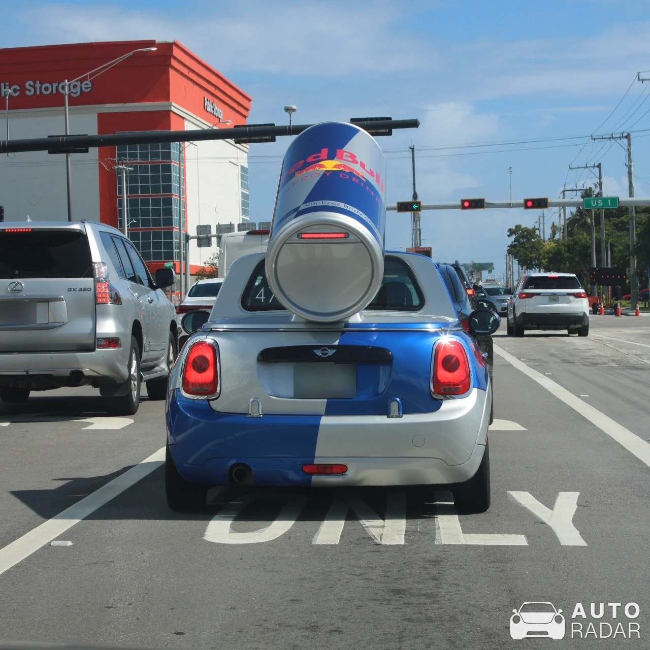 Mini Cooper Red Bull spotted in Fort Lauderdale, United States