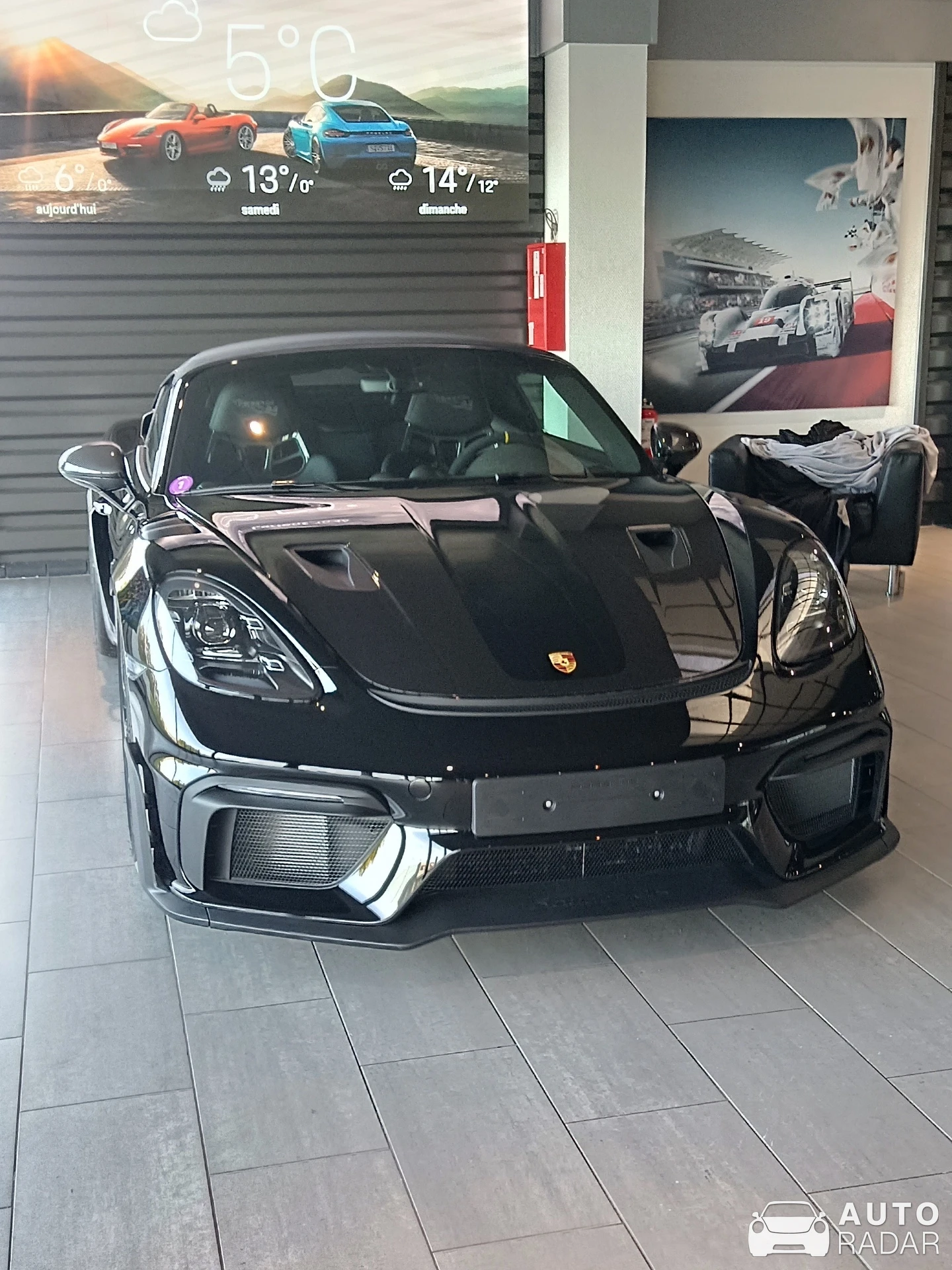 Porsche 718 Spyder RS spotted in Lanester, France