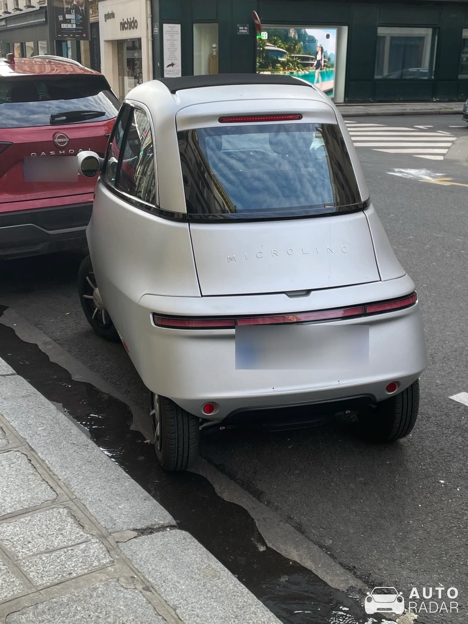 Micro Microlino spotted in Paris, France