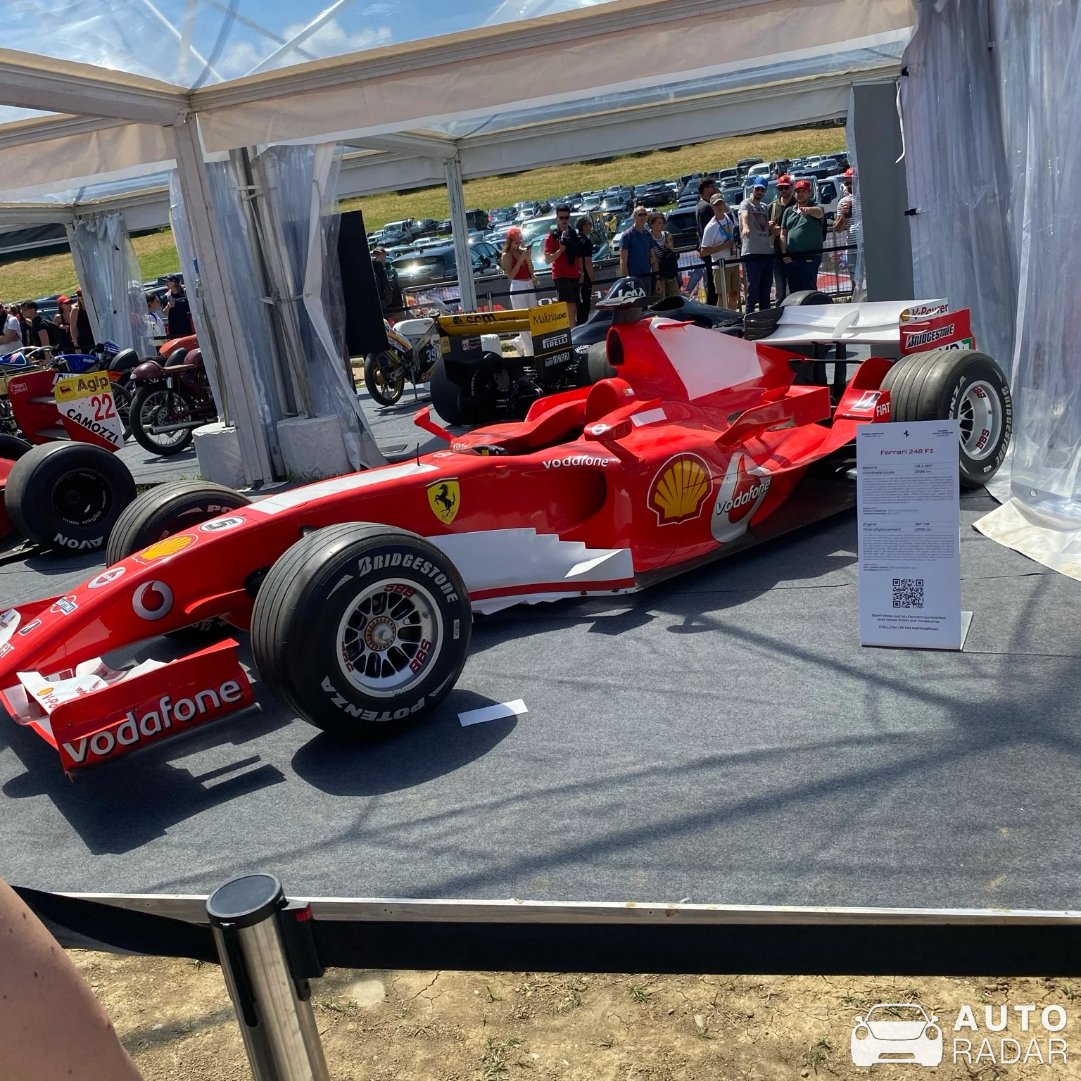 Ferrari 248 F1 spotted in Imola, Italia