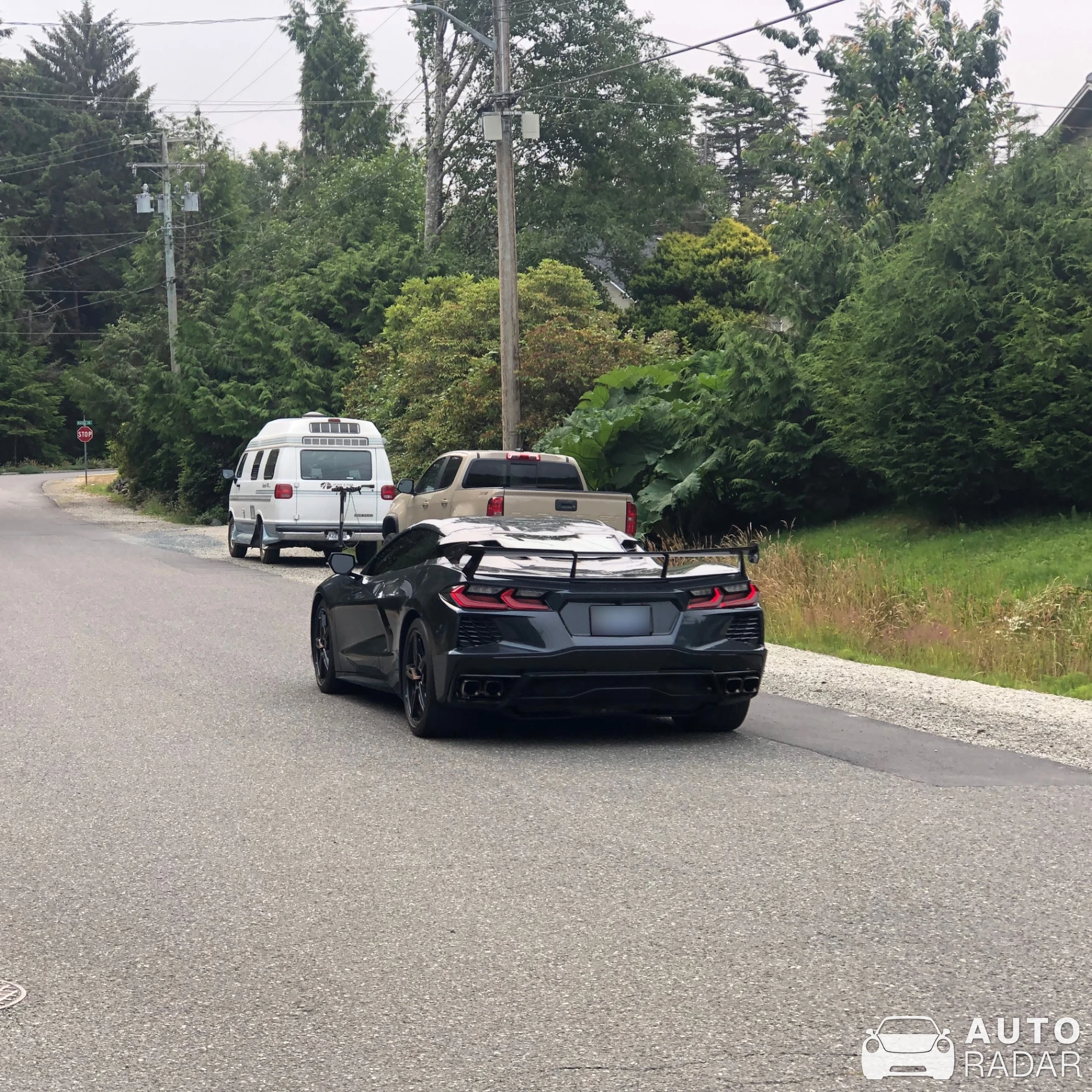 Chevrolet Corvette C8 spotted in Ucluelet, Canada