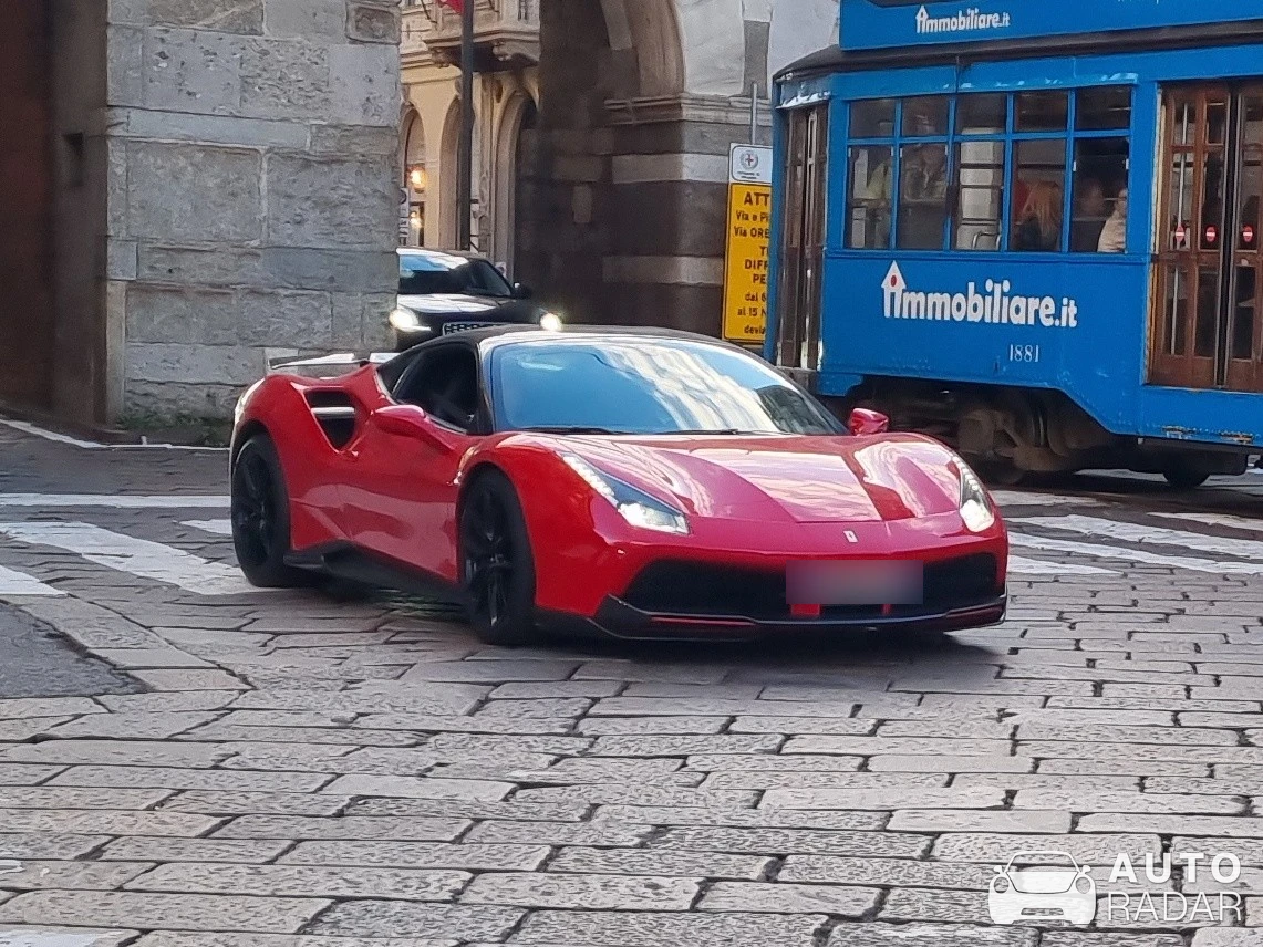 Ferrari 488 GTB Novitec Rosso spotted in Milano