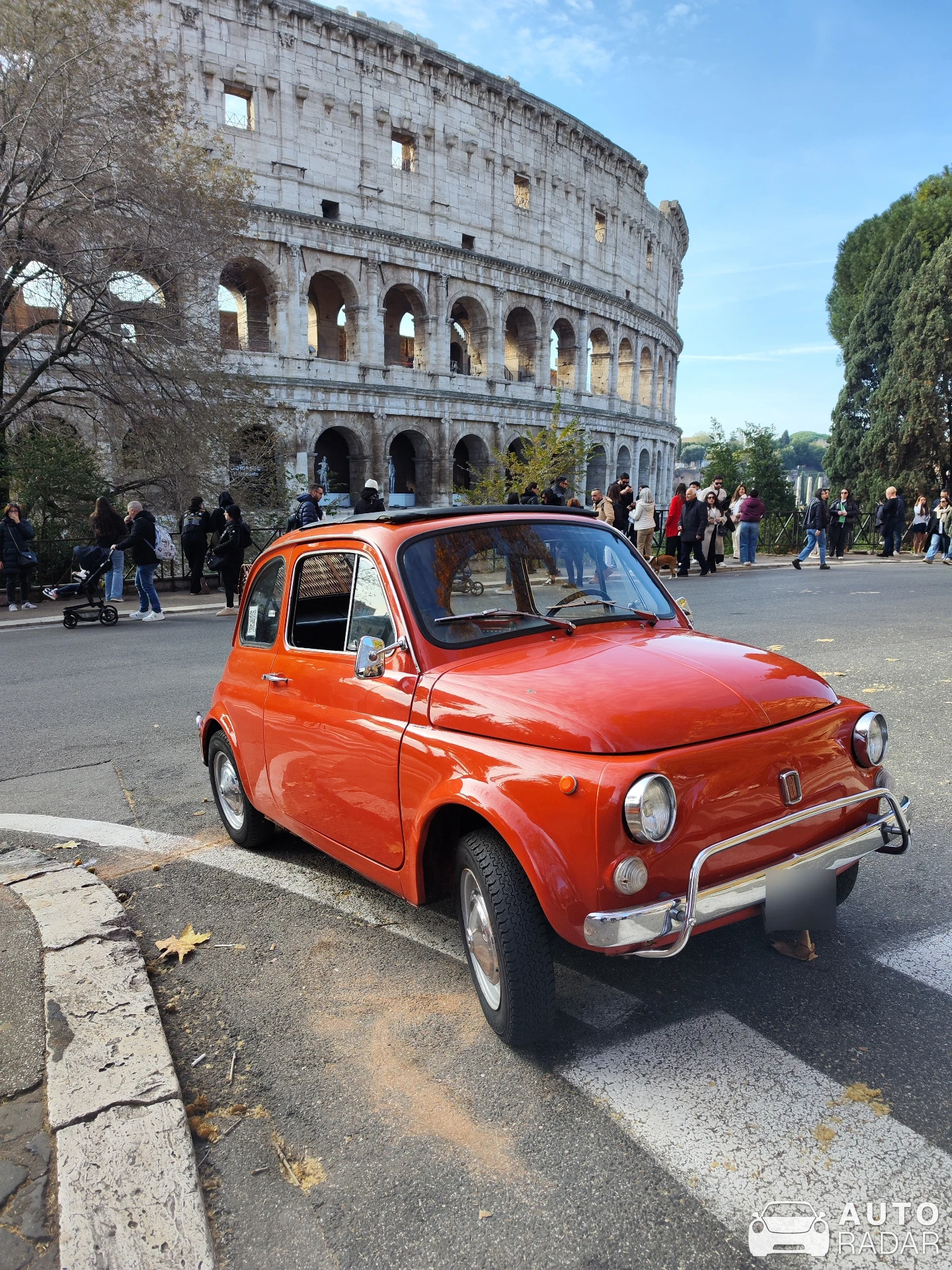Fiat 500 D spotted in Roma