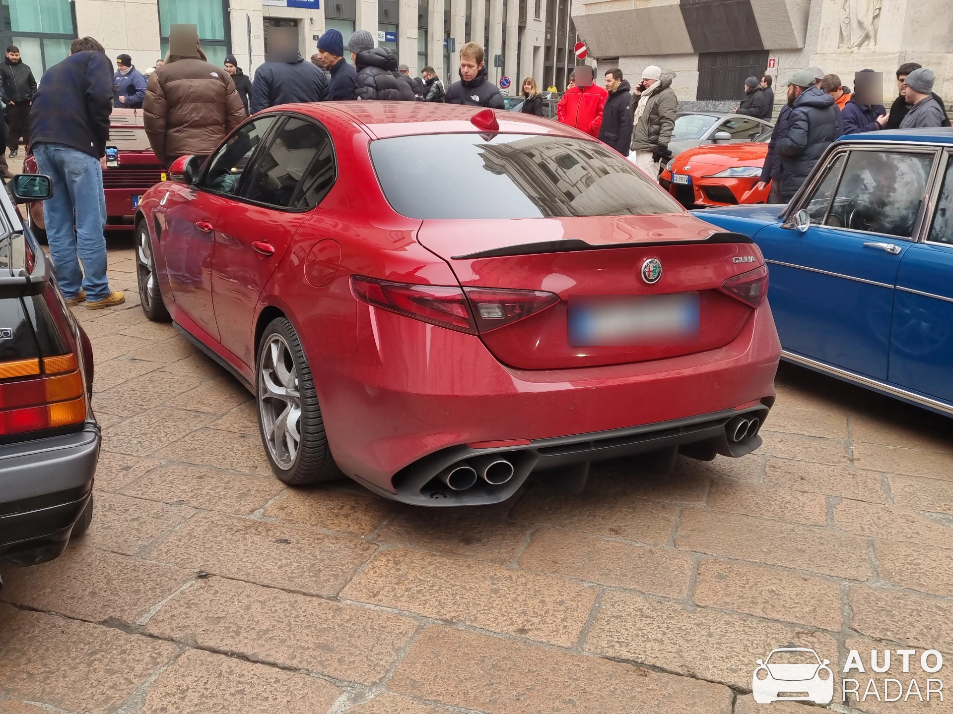 Alfa Romeo Giulia Quadrifoglio spotted in Milano, Italy