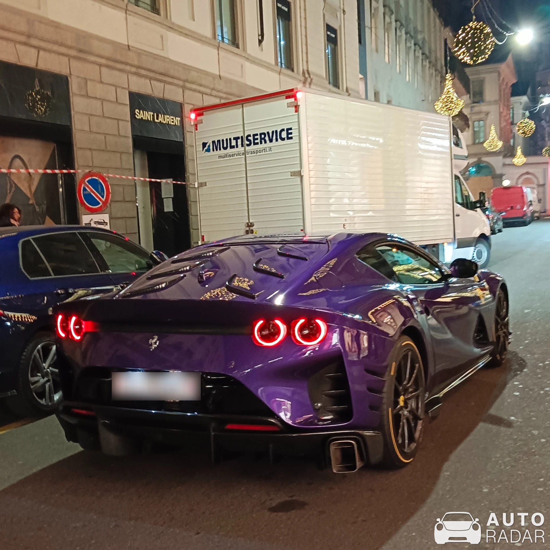 Ferrari 812 Competizione spotted in Milan, Italy