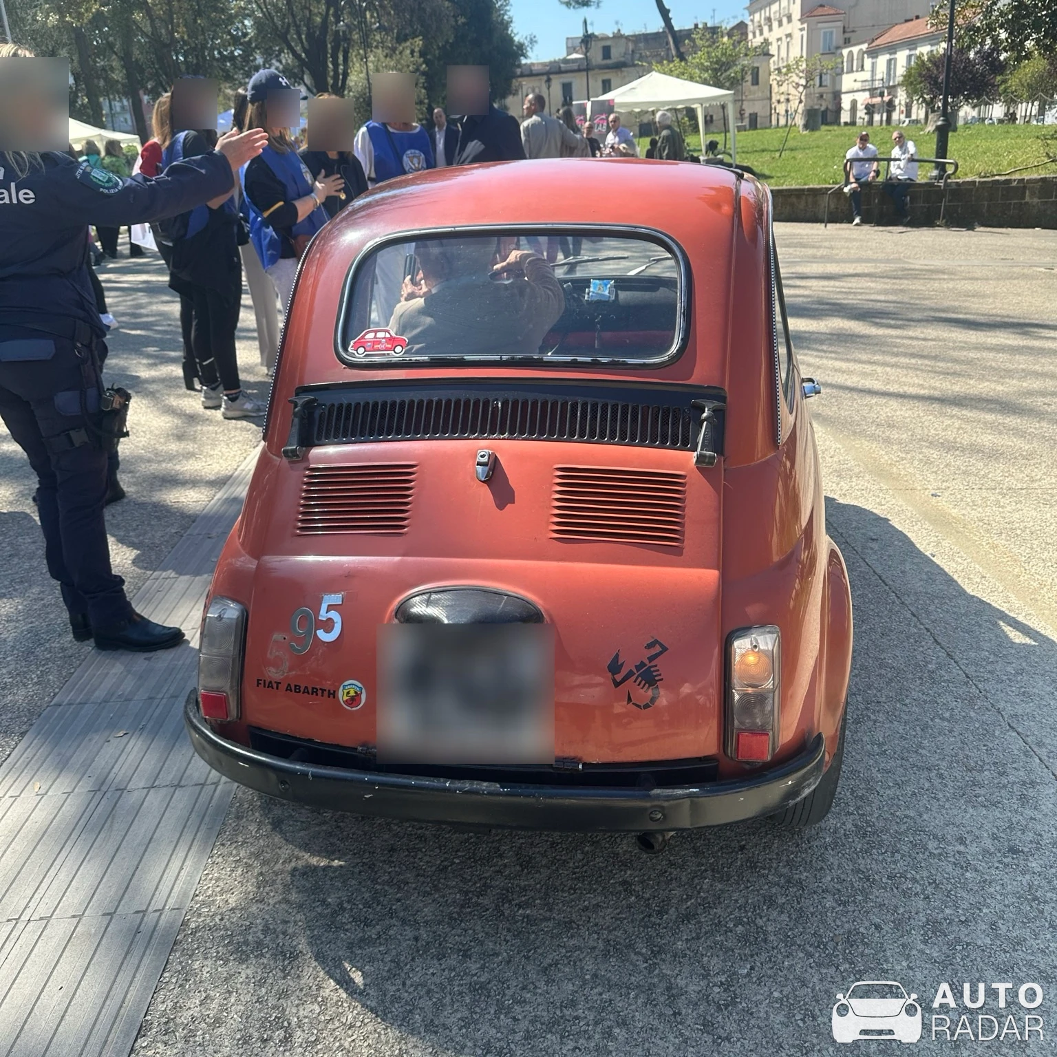 Fiat Abarth 595 Giannini spotted in Aversa
