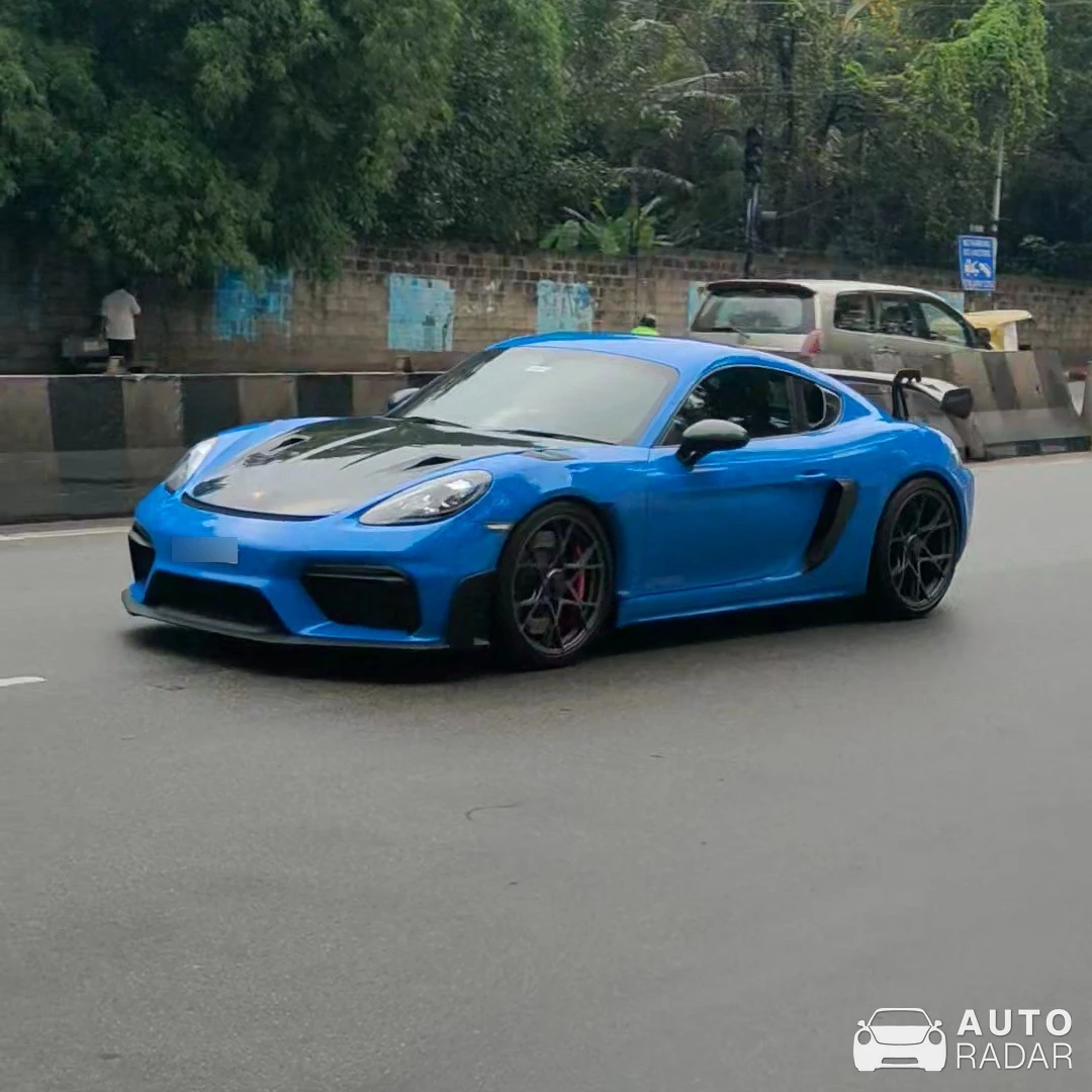 Porsche 718 Cayman GT4 RS spotted in Bengaluru, India