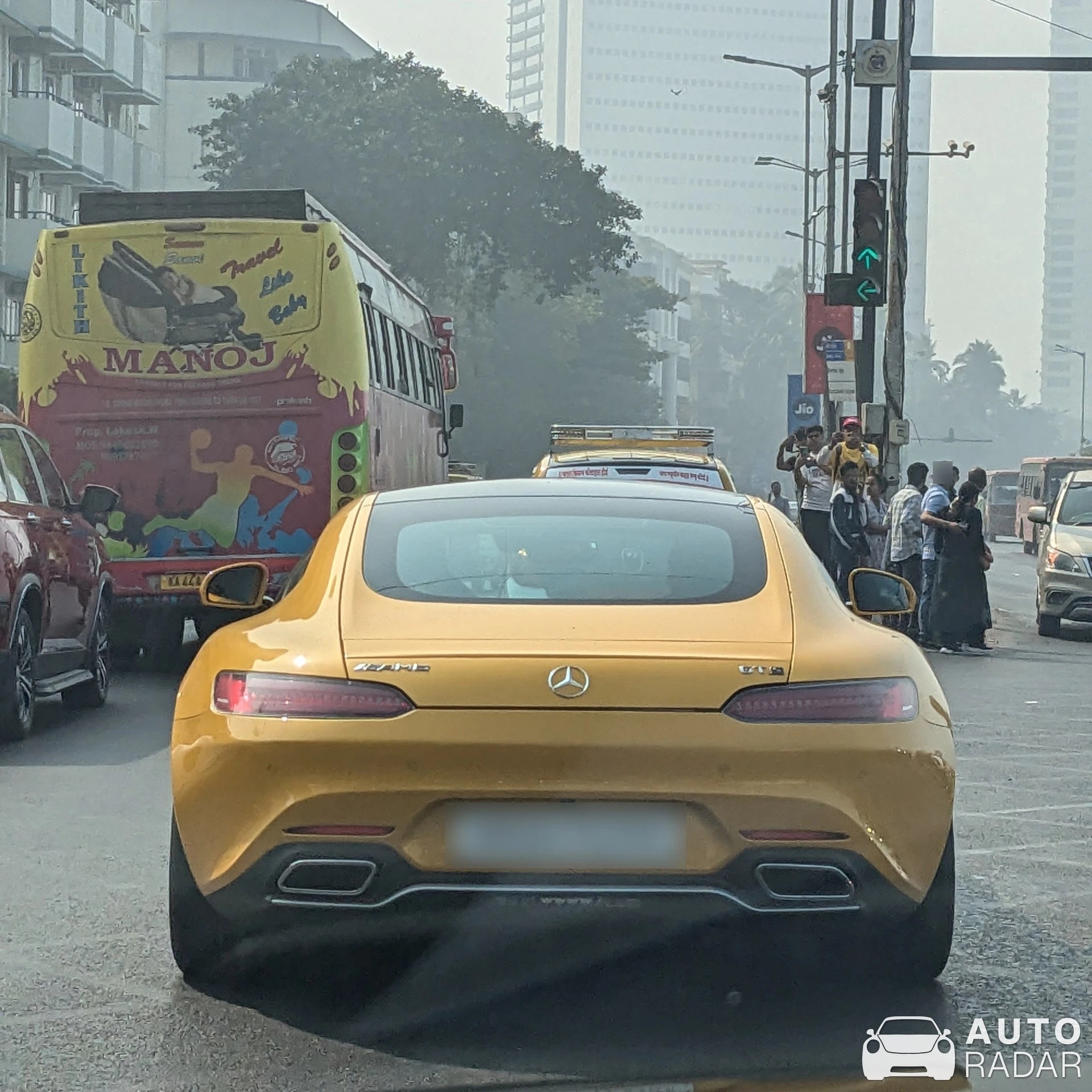 Mercedes-AMG GT C190 spotted in Mumbai, India