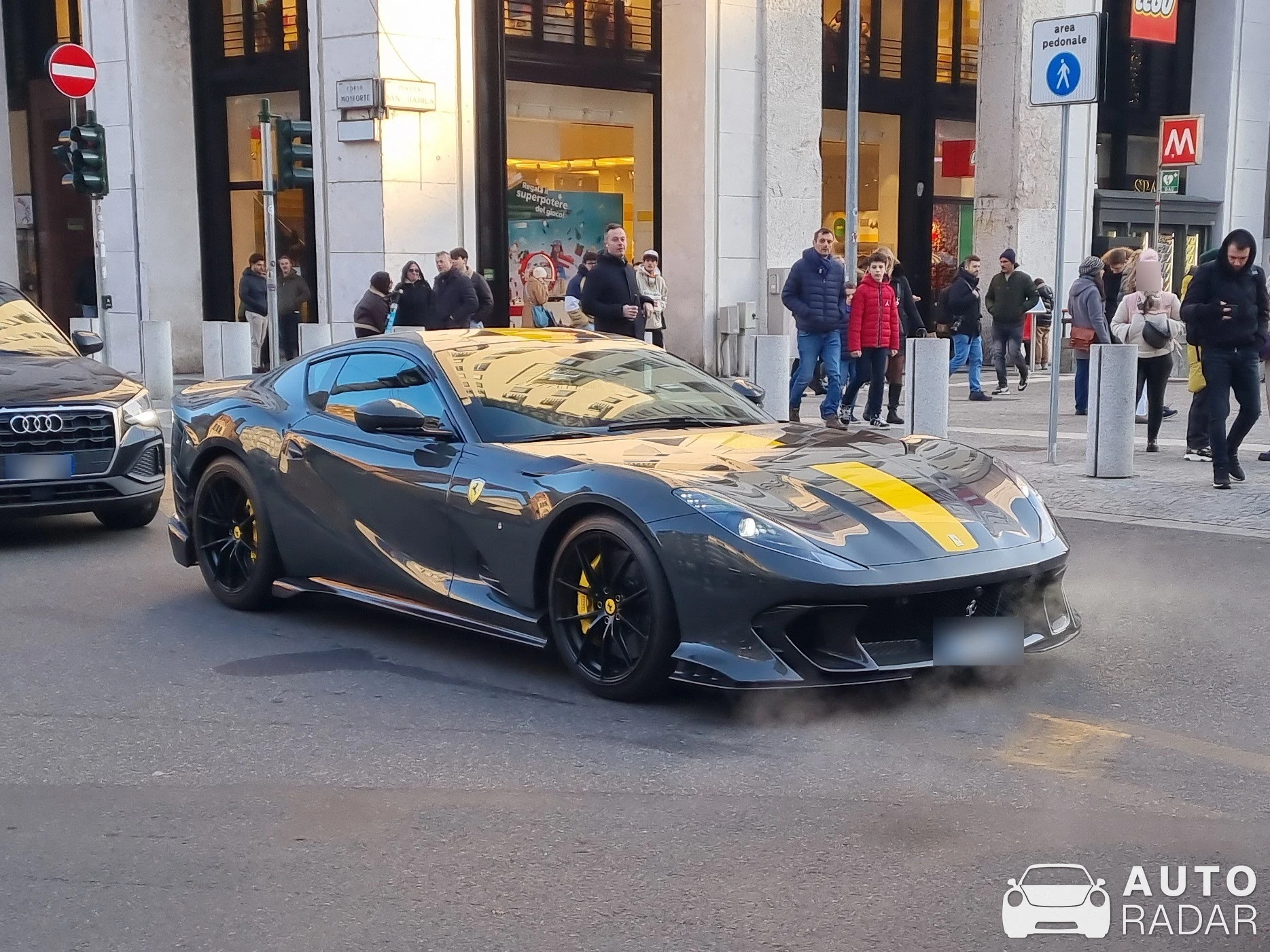 Ferrari 812 Competizione spotted in Milano, Italia