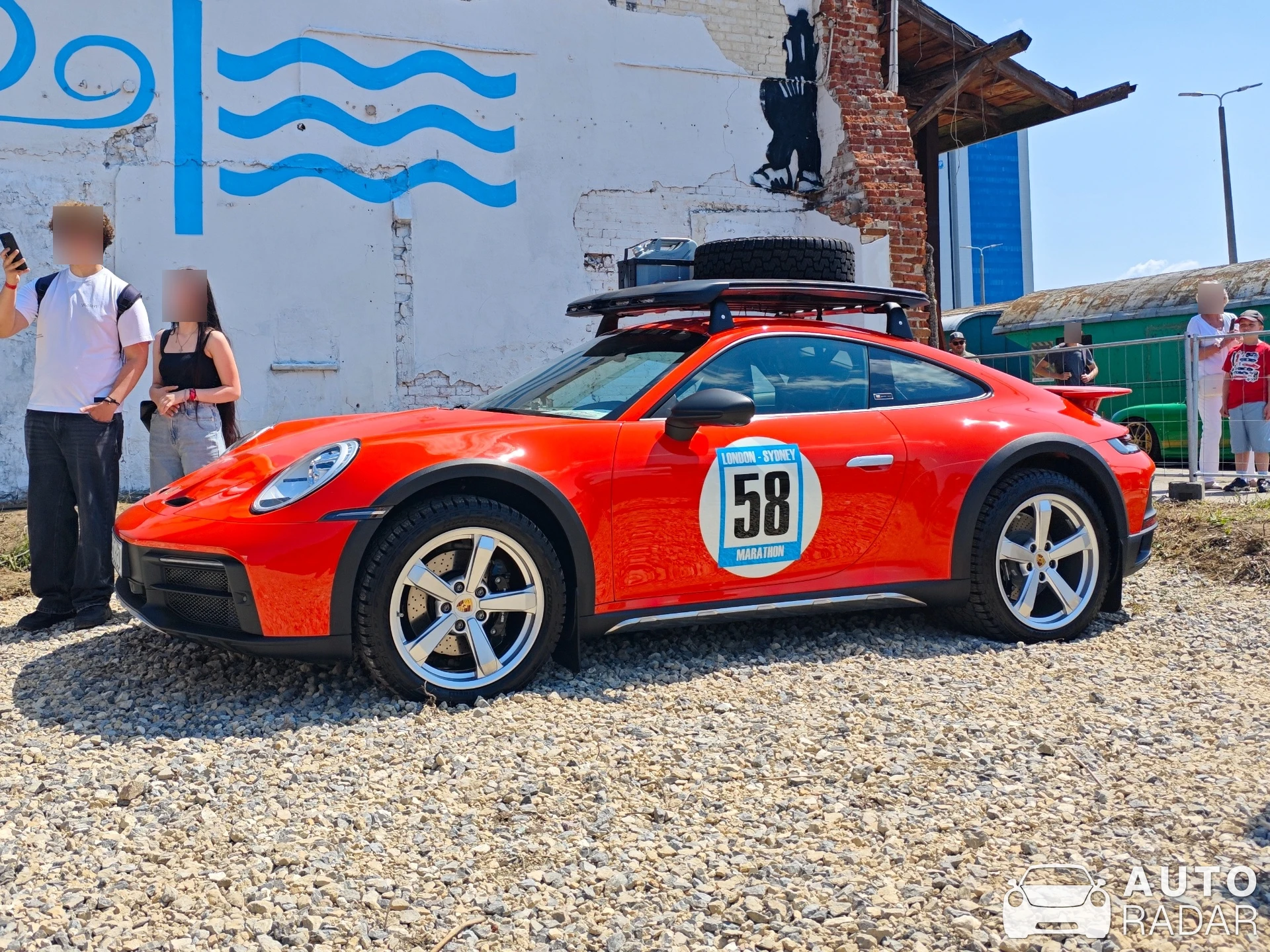 Porsche 992 Dakar RED58 Special spotted in Warszawa