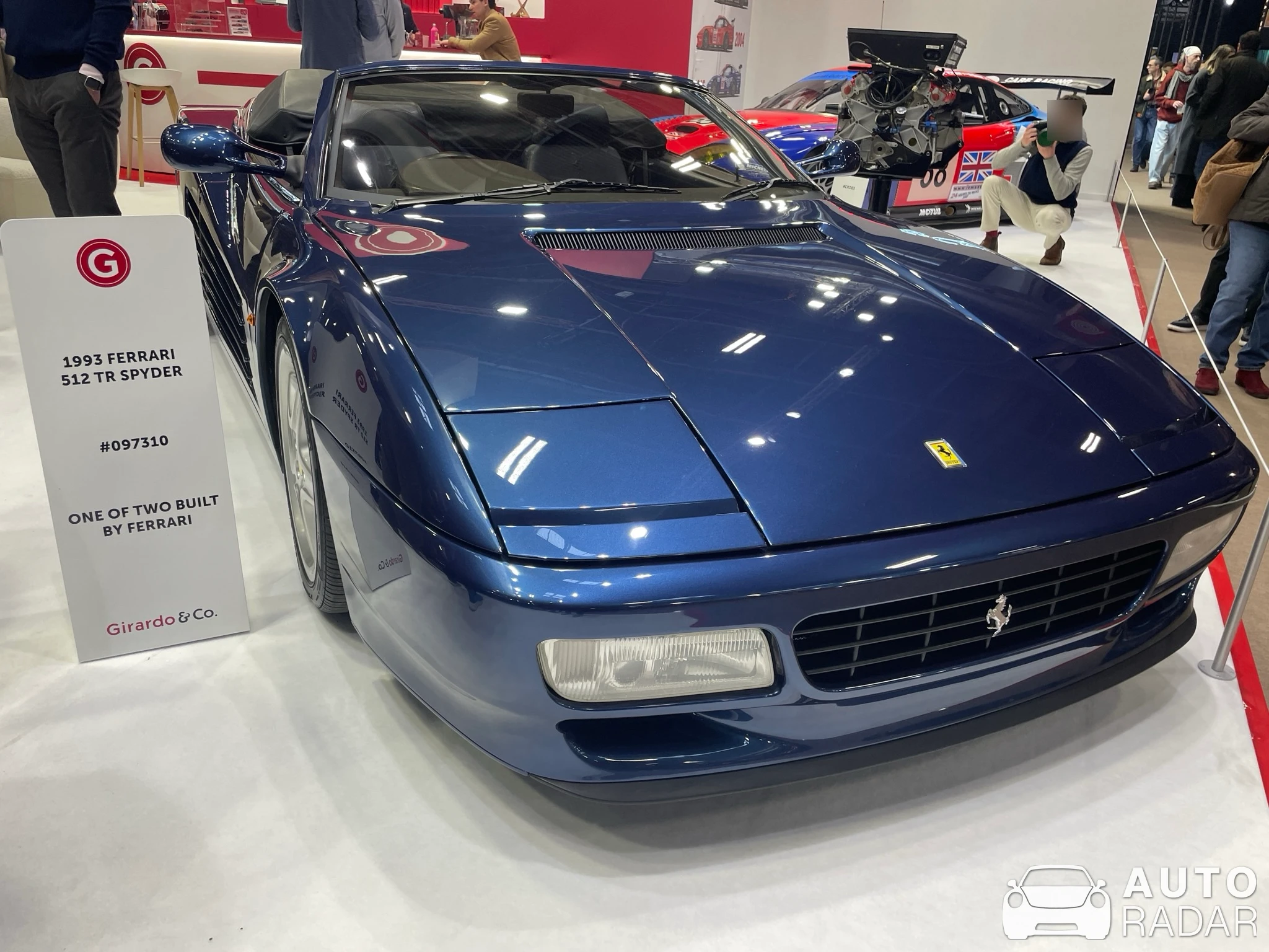 Ferrari 512 TR Spider Scuderia Baldini spotted in Paris, France