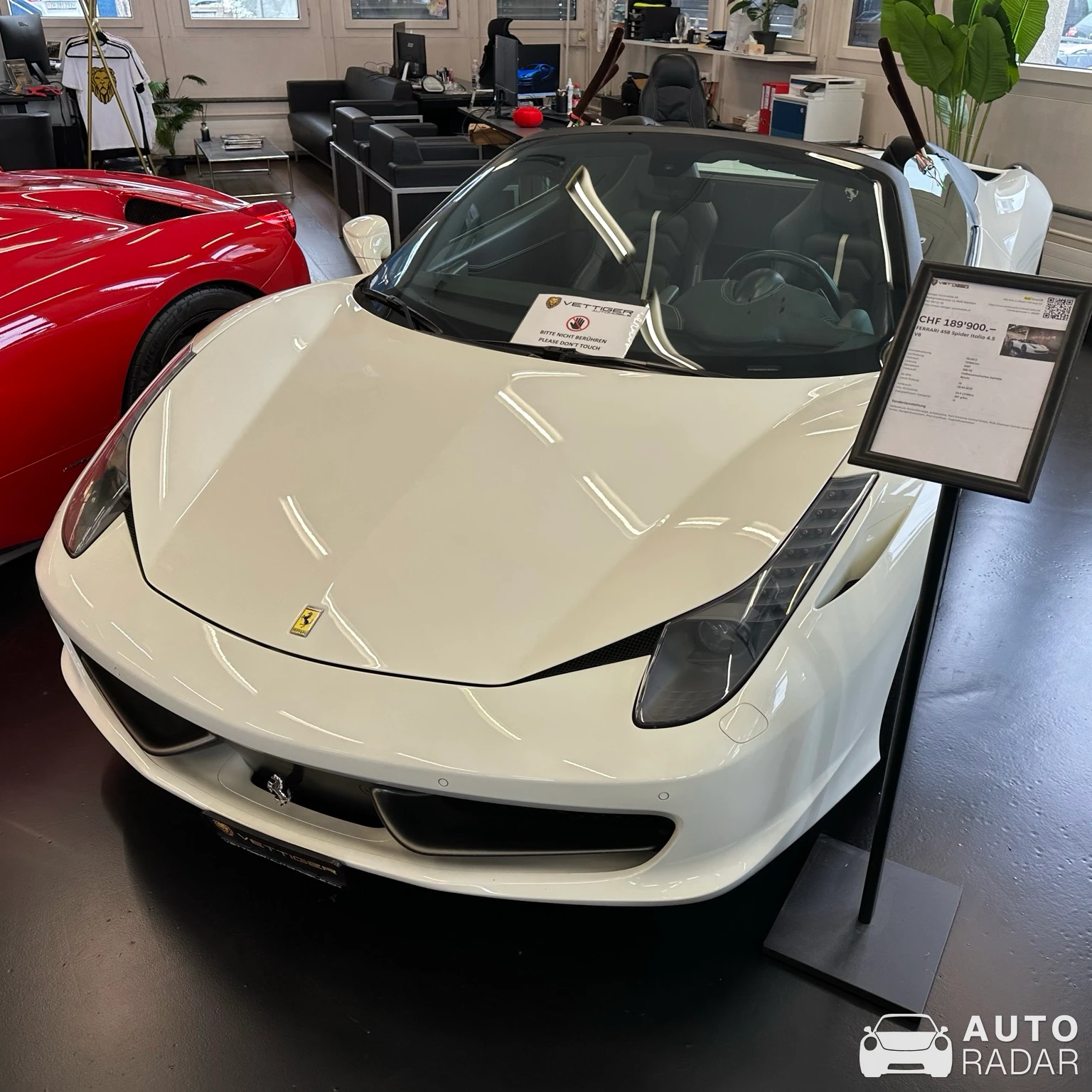Ferrari 458 Spider spotted in Wetzikon, Schweiz