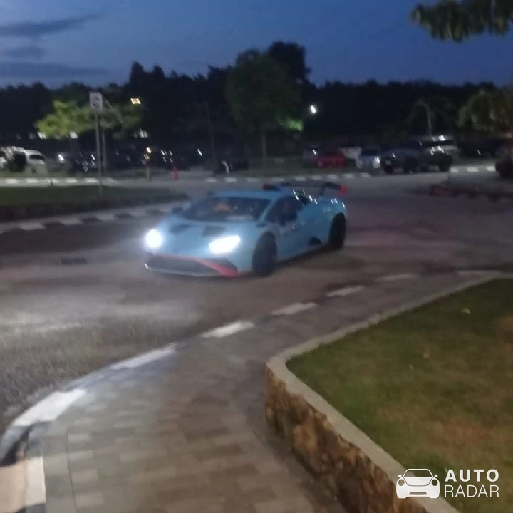 Lamborghini Huracán LP640-2 STO spotted in Palembang, Indonesia