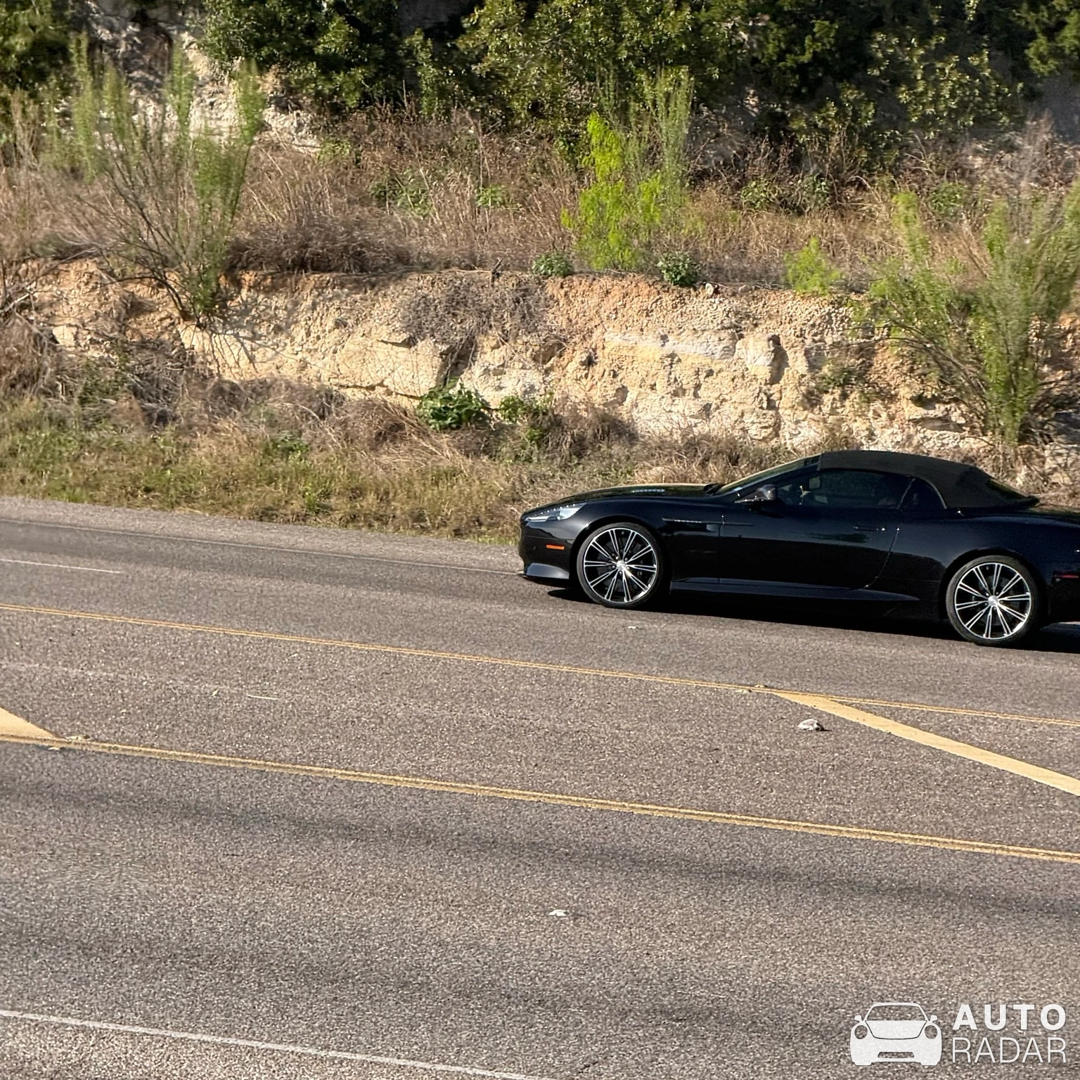 Aston Martin Virage Volante spotted in Austin