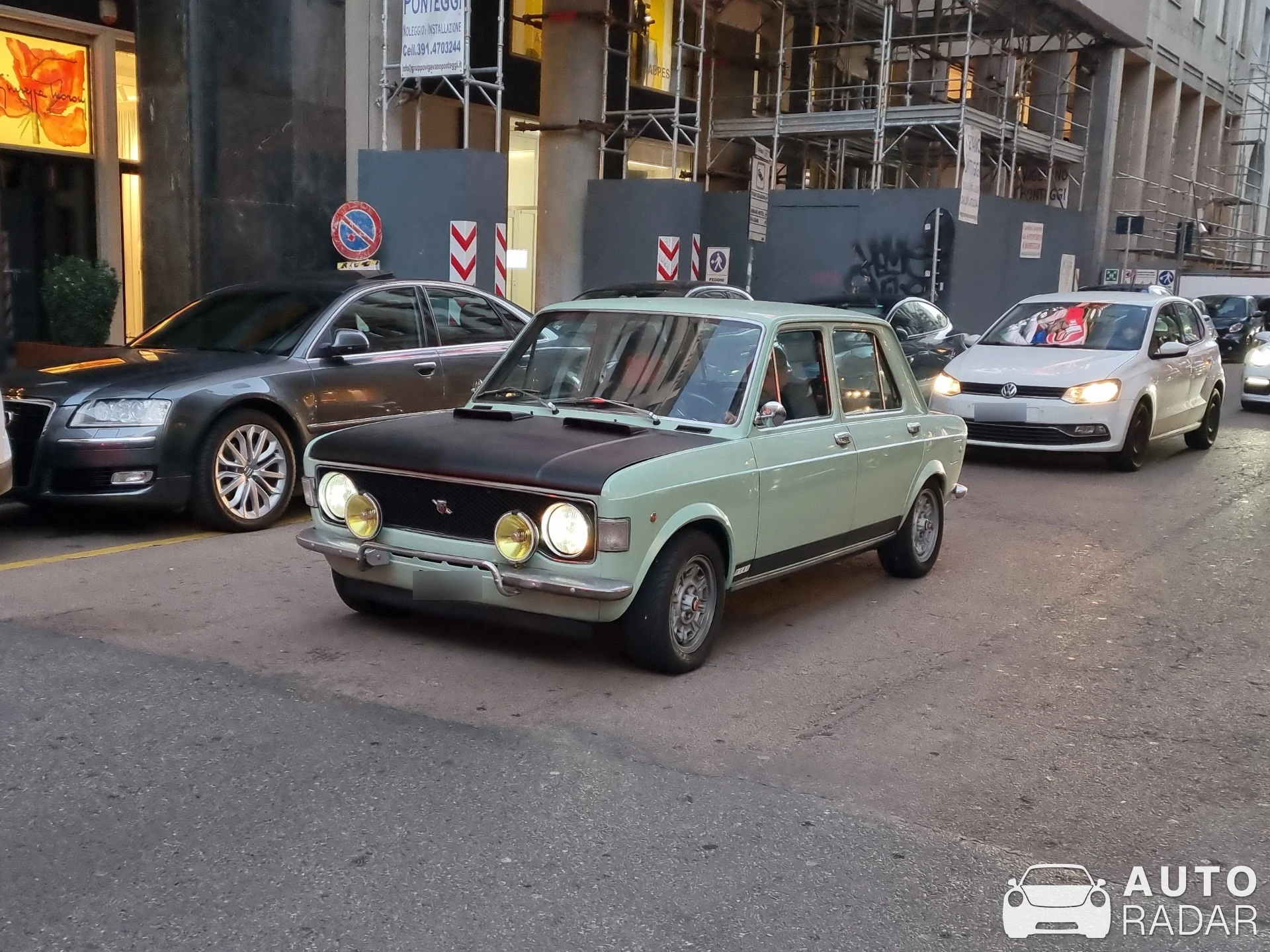 Fiat 128 Abarth spotted in Milano, Italy