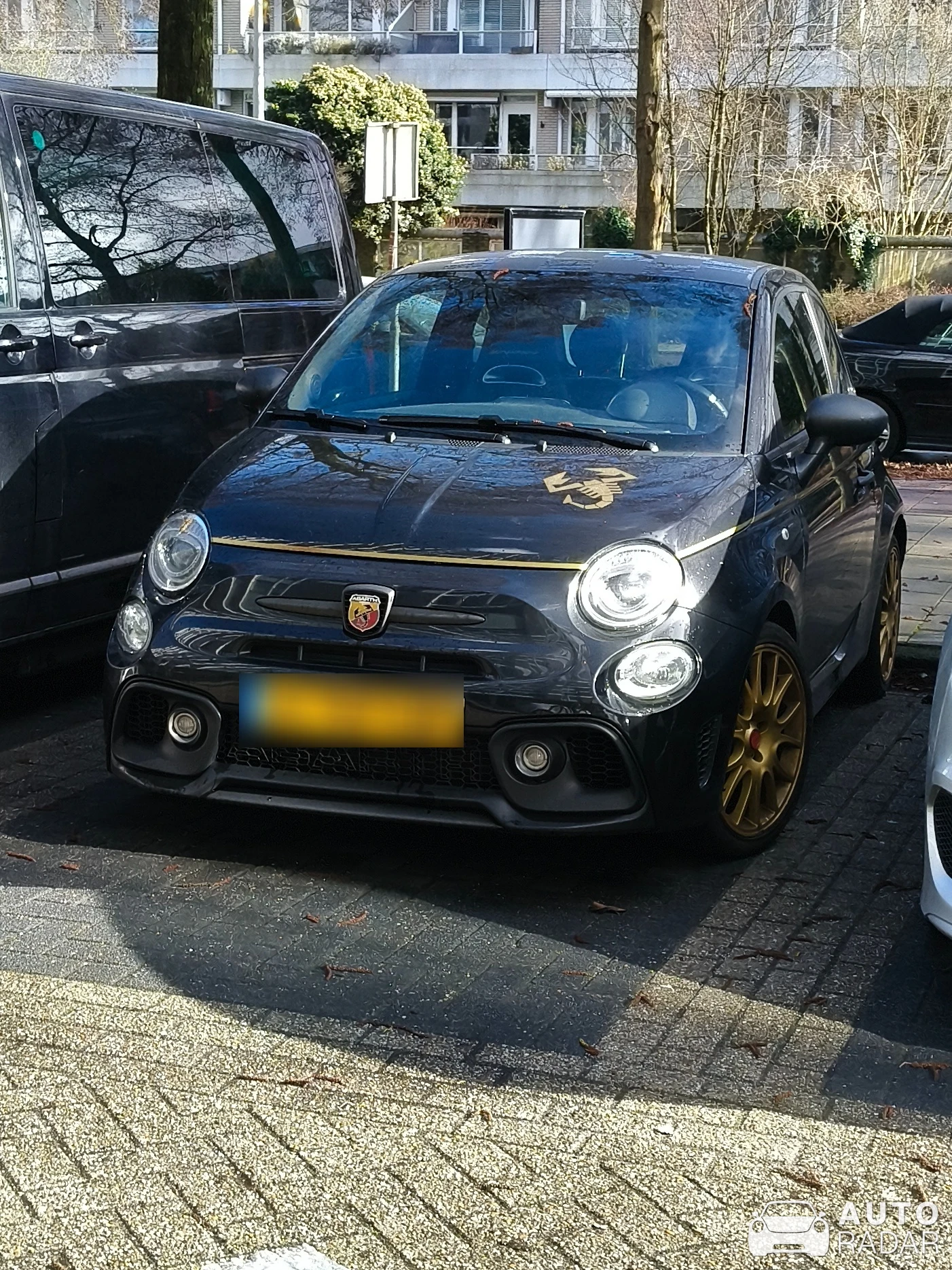 Abarth 595 Scorpioneoro spotted in Amsterdam, Netherlands