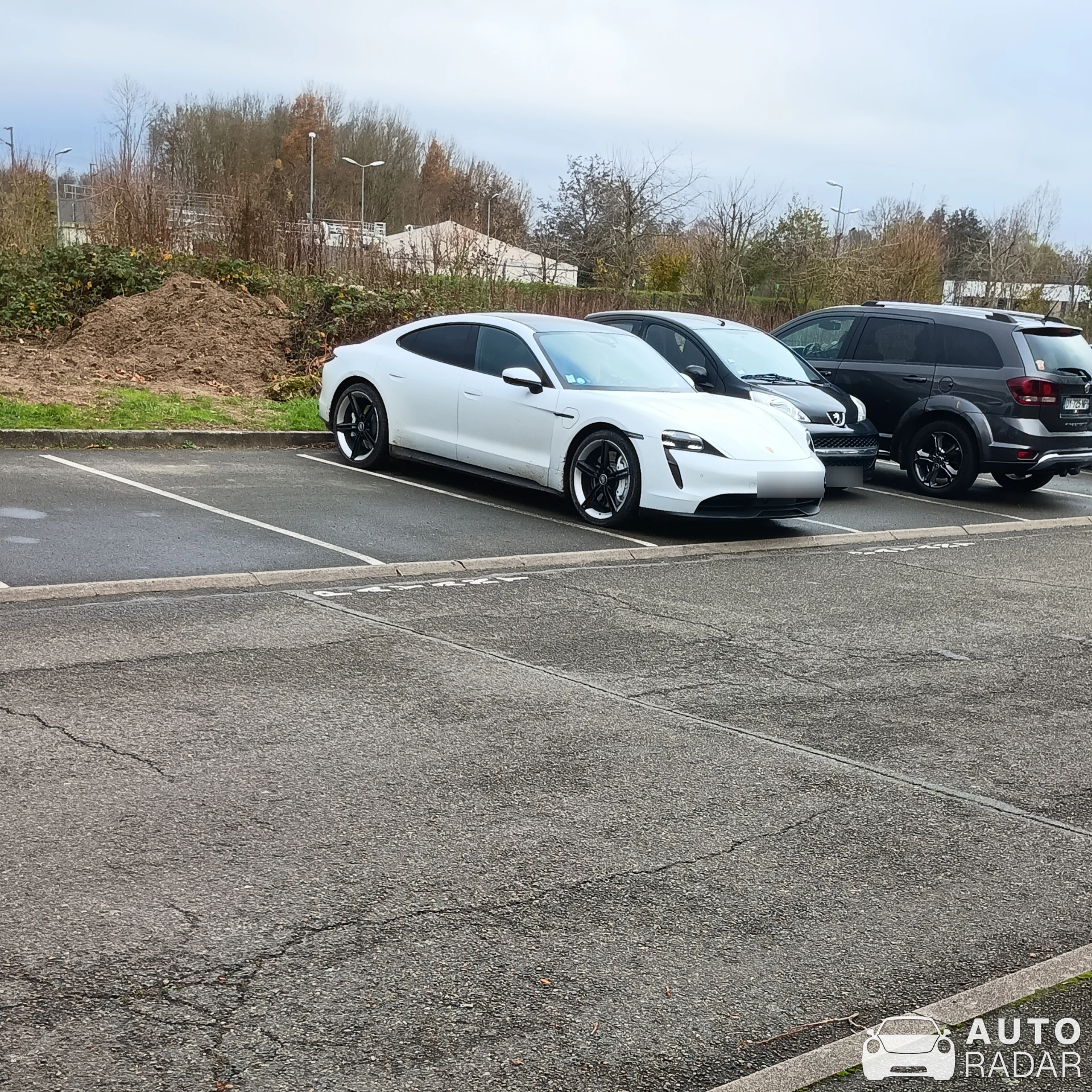 Porsche Taycan GTS spotted in Villiers-Saint-Fréderic, France