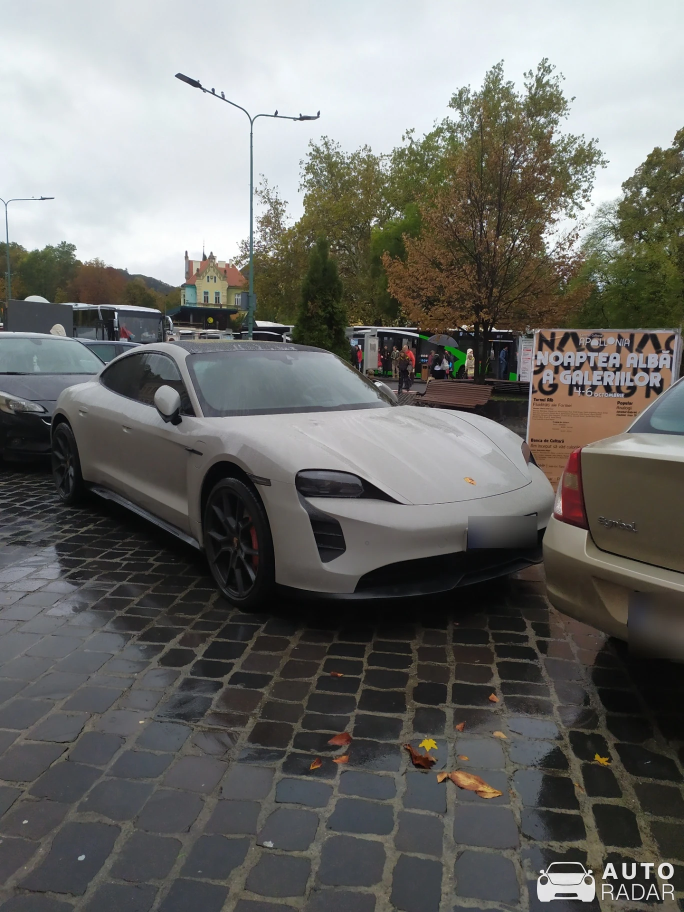 Porsche Taycan GTS spotted in Brașov, Romania