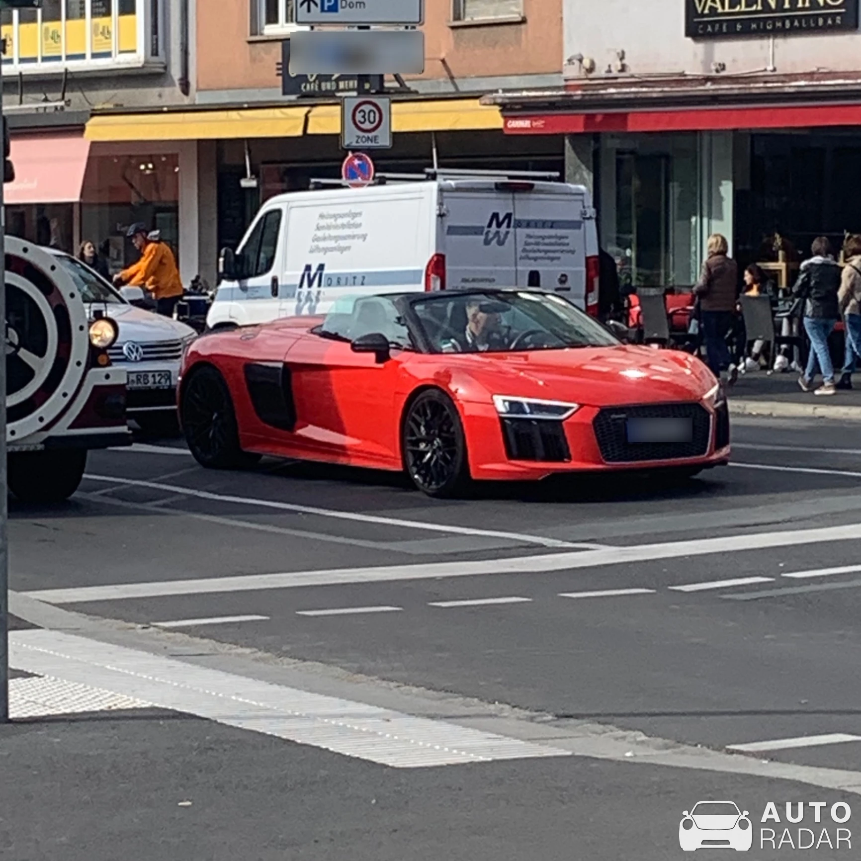 Audi R8 V10 Spyder Performance spotted in Würzburg, Germany