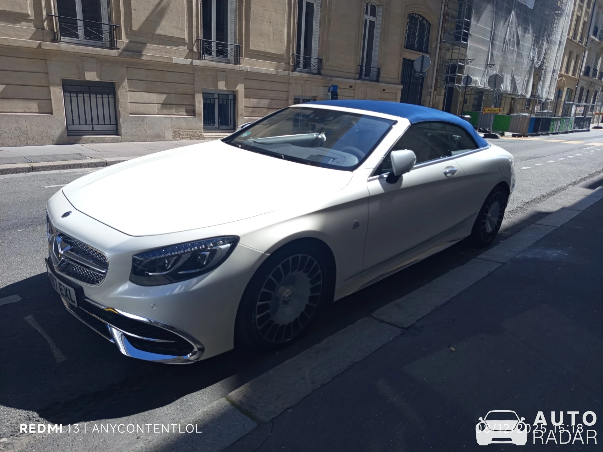 Mercedes-Maybach S 650 A217 Cabriolet spotted in Paris