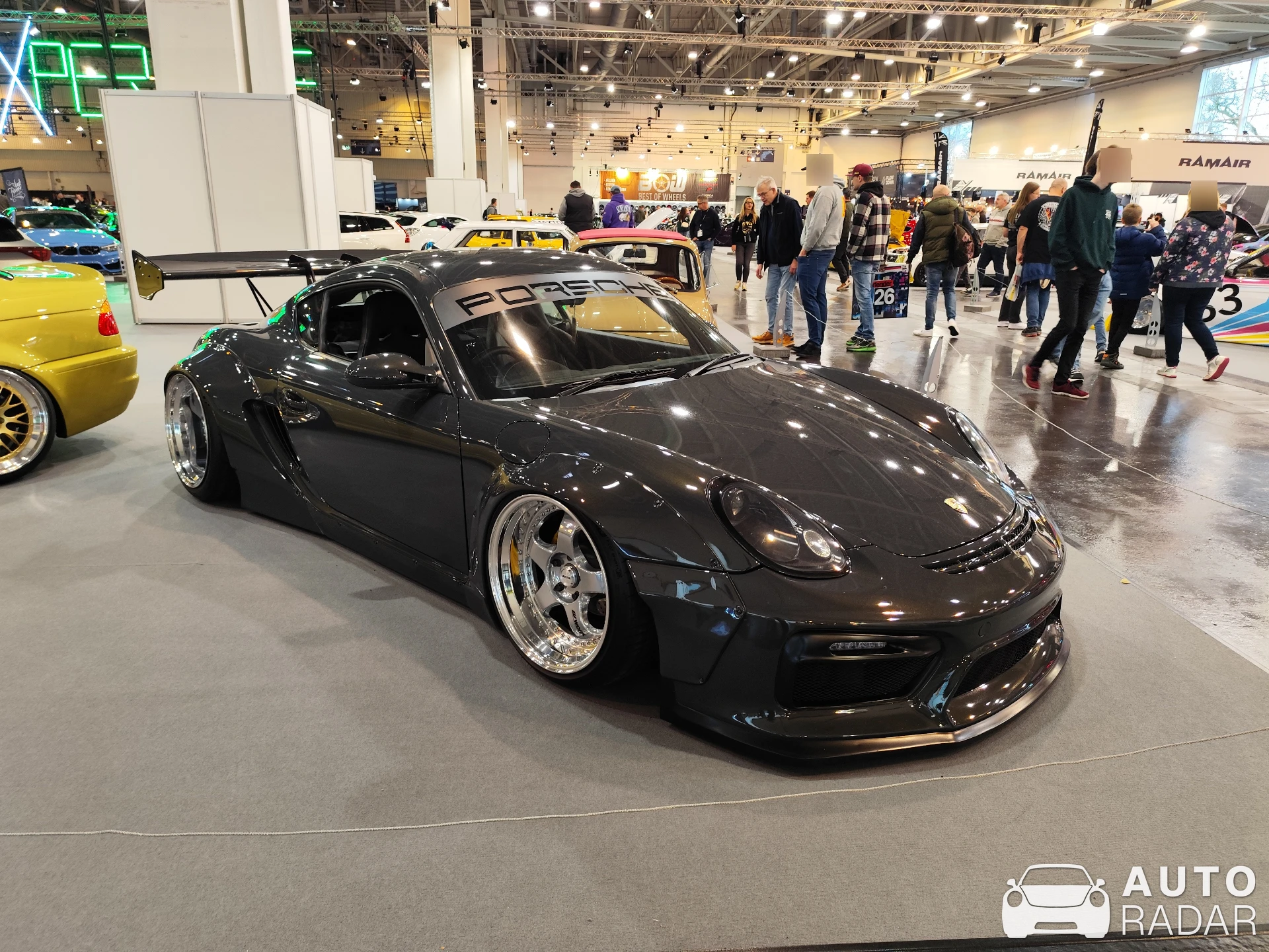 Porsche 987 Cayman S Rocket Bunny spotted in Essen