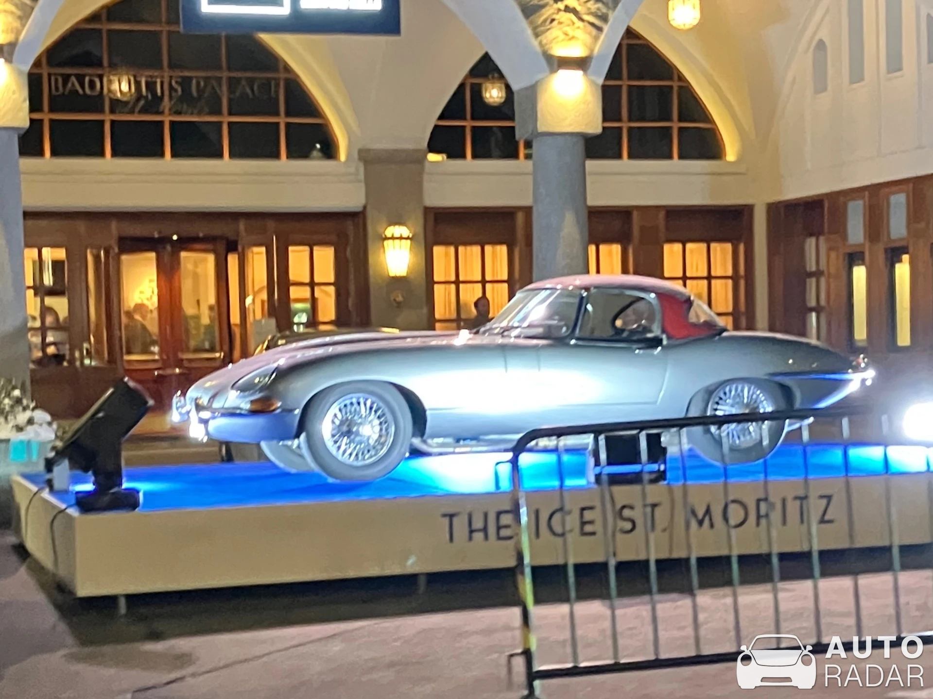 Jaguar E-Type Roadster spotted in St. Moritz, Switzerland