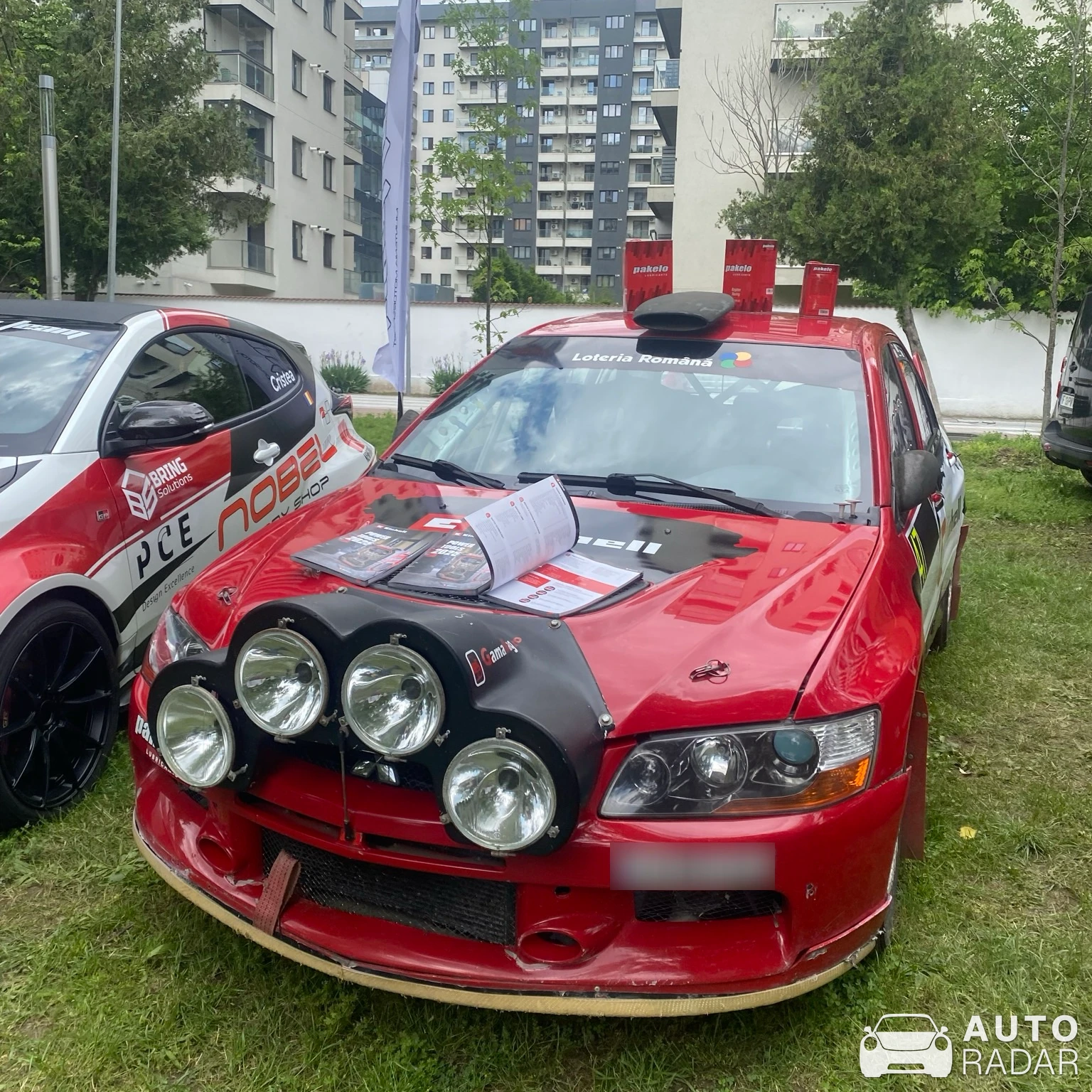 Mitsubishi Lancer Evolution IX Rally spotted in București