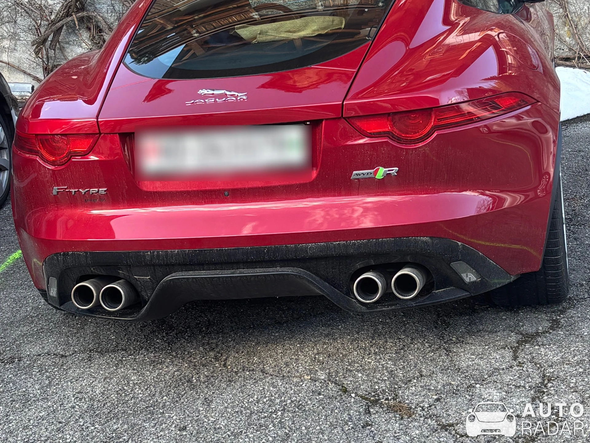 Jaguar F-Type R AWD Coupé spotted in La Clusaz, France