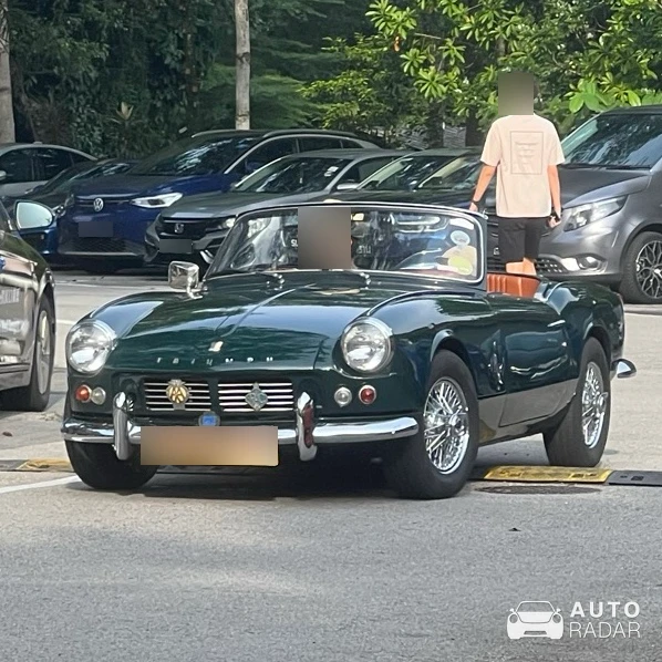 Triumph Spitfire Mark II spotted in Singapore